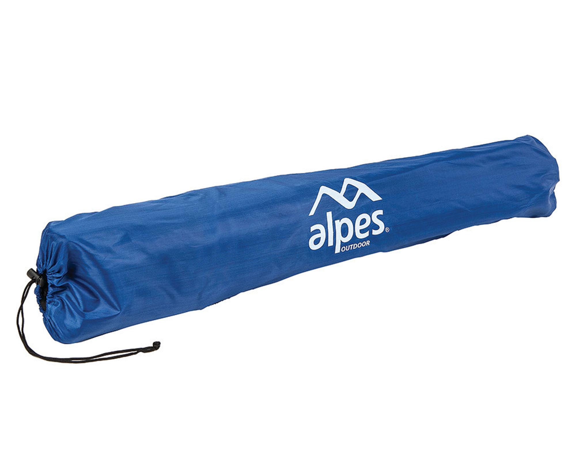 Silla camping apoyabrazos azul Alpes-5