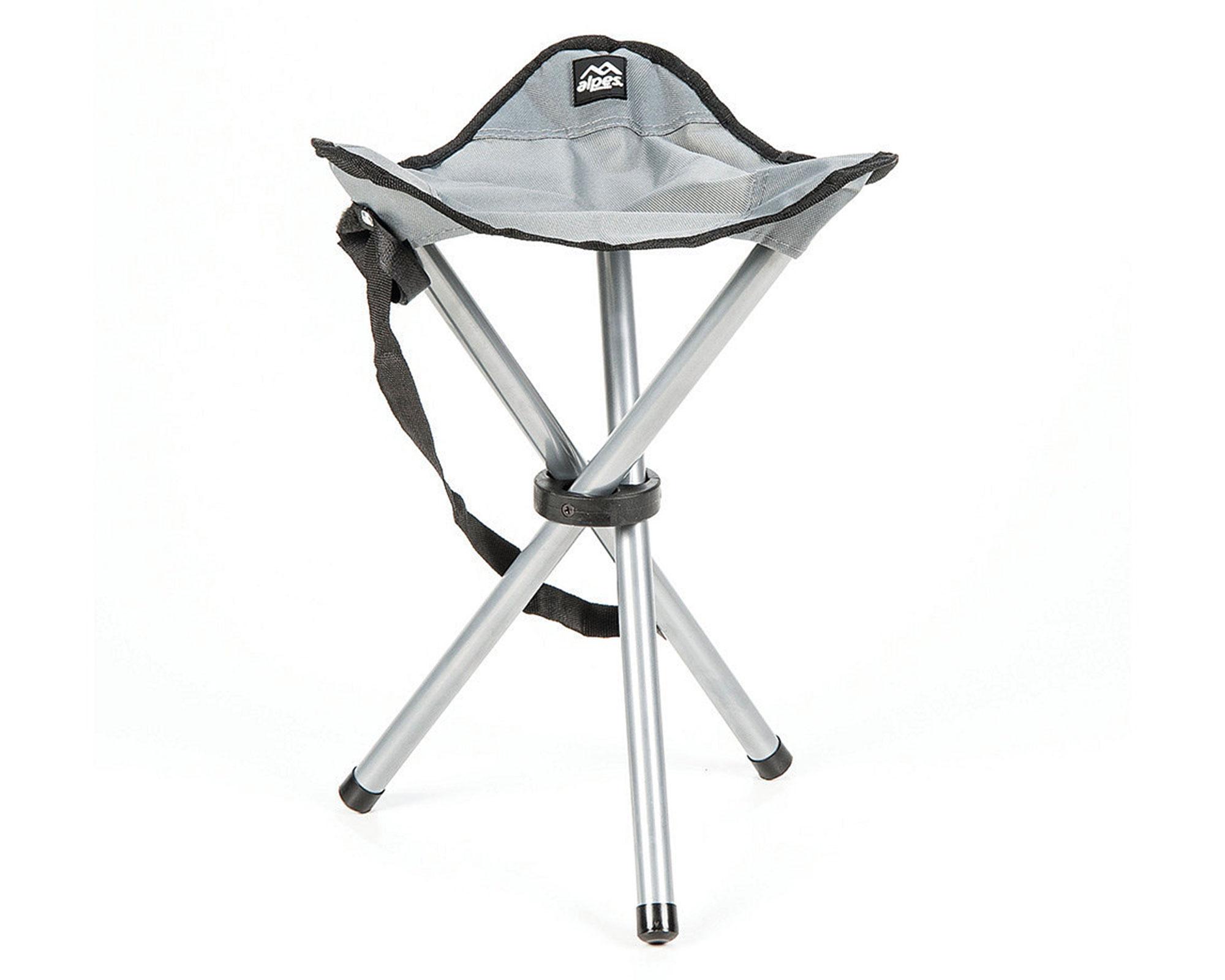 Silla plegable trípode gris Alpes-3