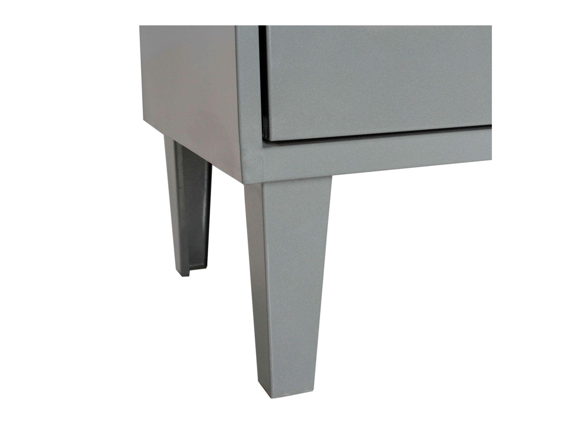 Locker industrial 5 cuerpos 20 puertas gris MoviLocker-2