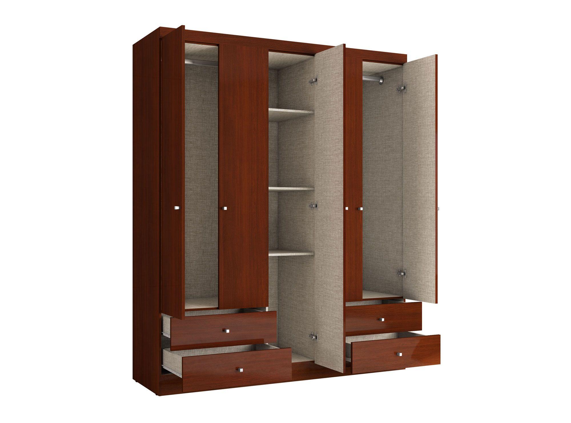 Clóset 5 puertas 4 cajones Prince caoba Altavision-2