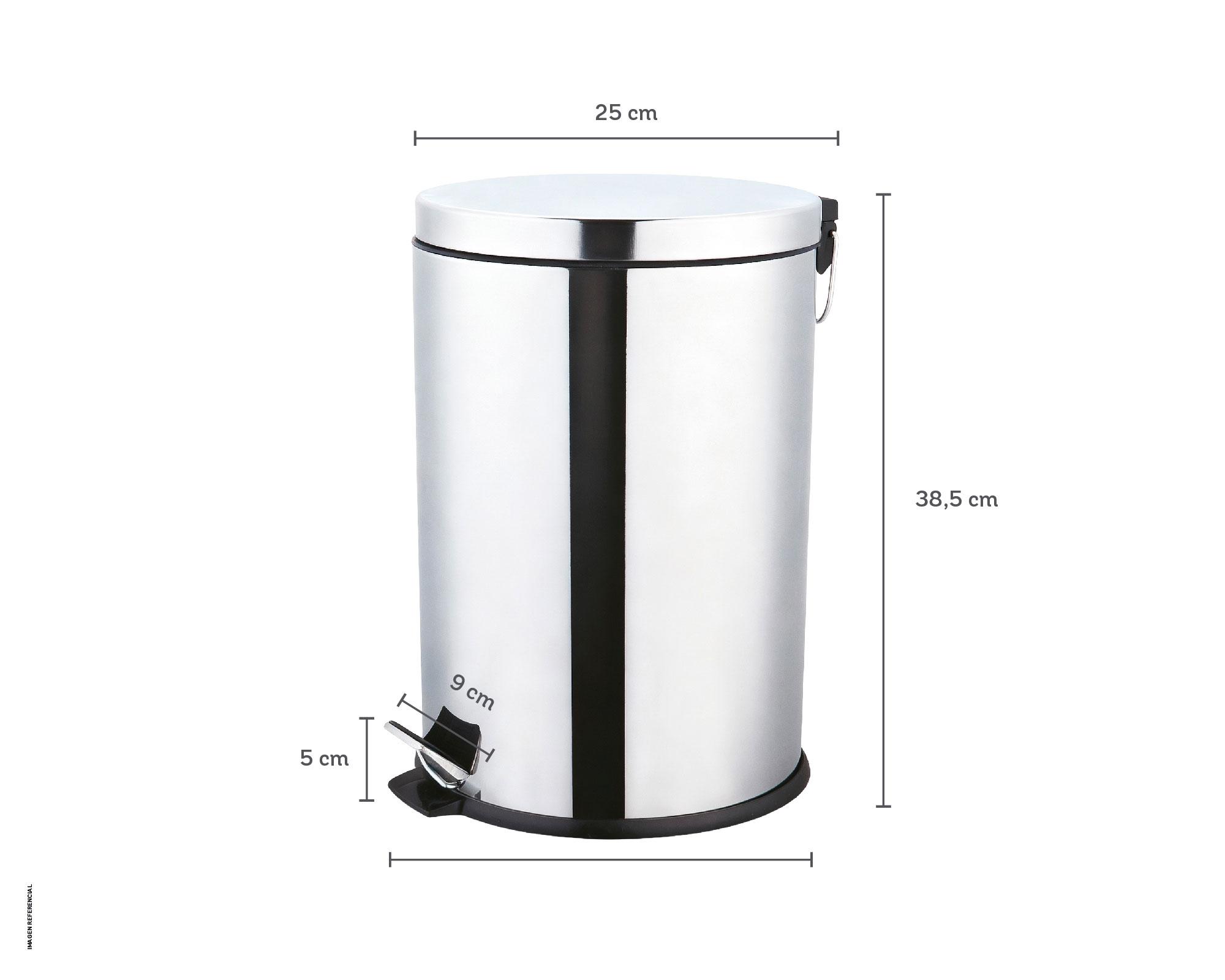 Basurero pedal 11.2 L cierre lento-4