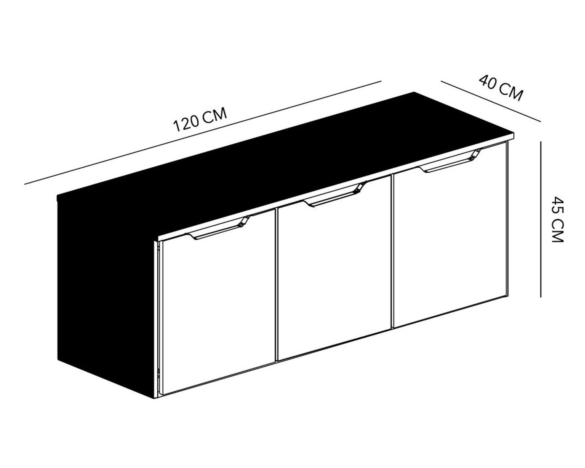 Organizador infantil 3 cajones carvalo/blanco M+Design-3