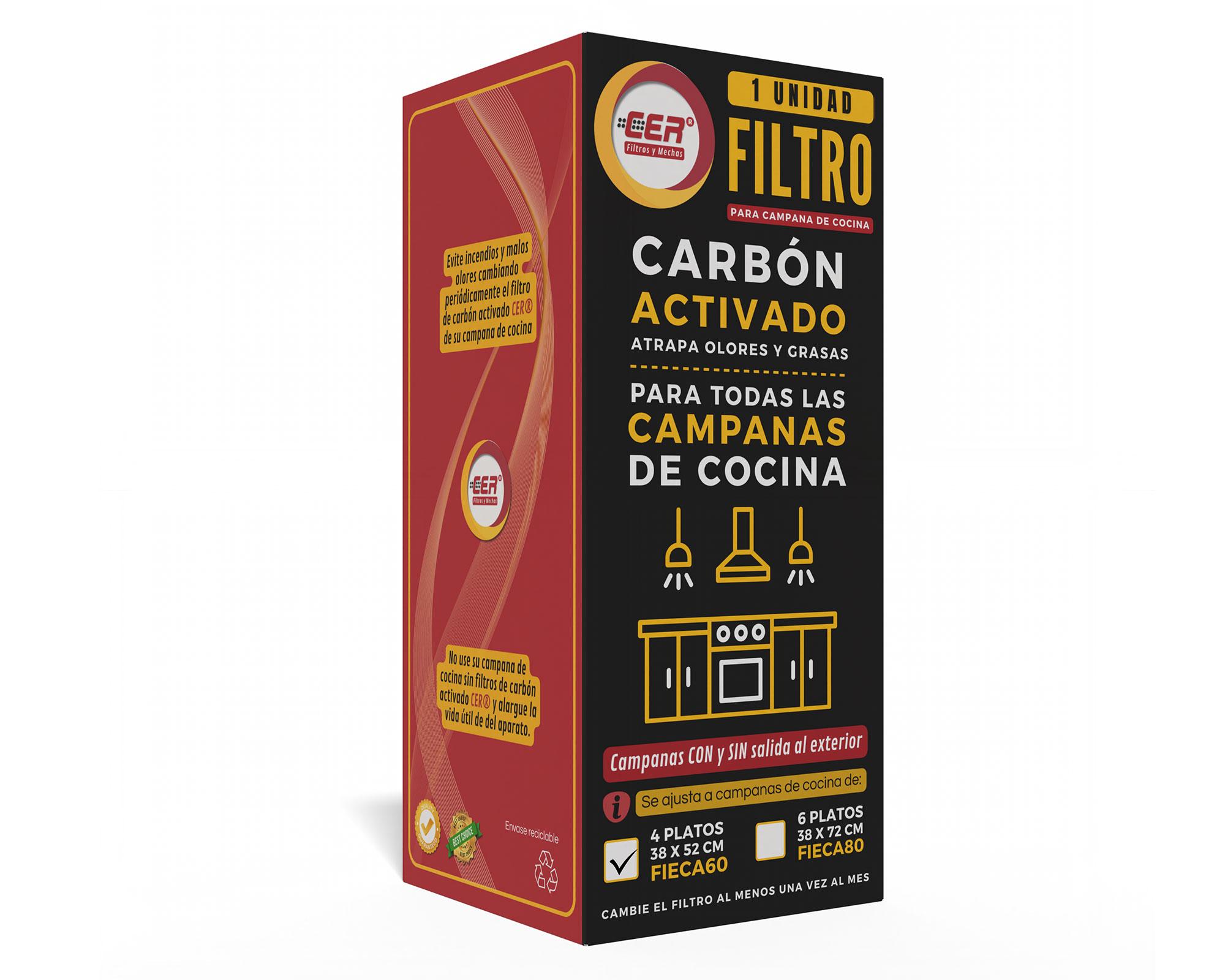 Filtros 52 x 37 cm campanas cocina 4 platos Cer-3