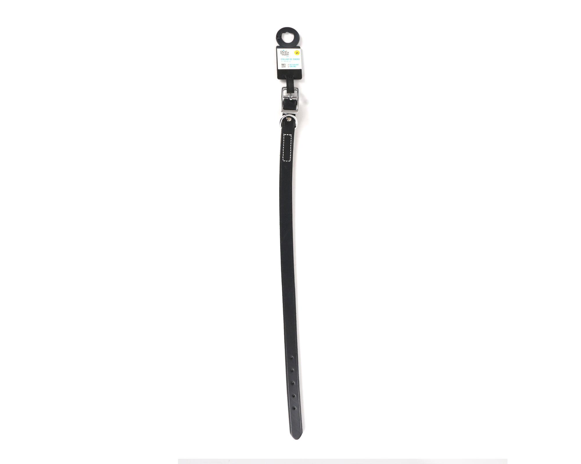 Collar perro M cuero Pet's fun-1