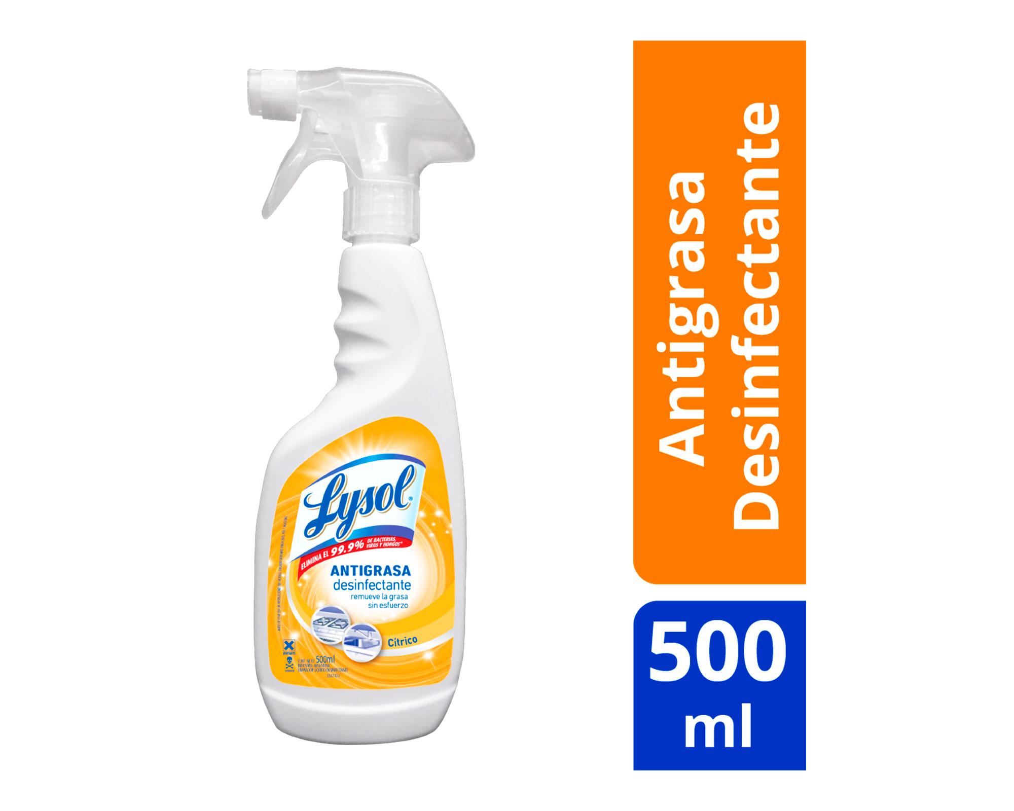 Limpiador antigrasas desinfectante 500 ml cítrico Lysol-0