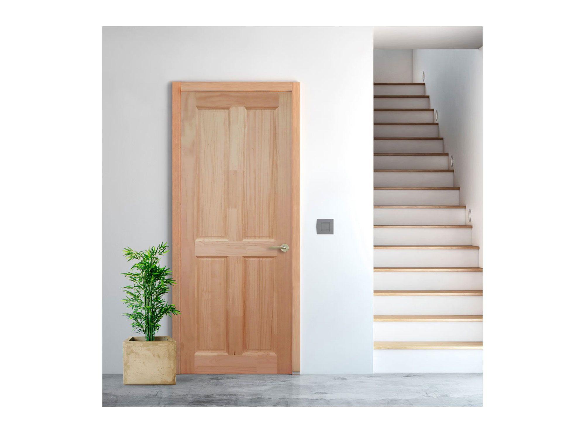 Puerta Pino Radiata Rupanco 60x200 cm Moldupanel-2