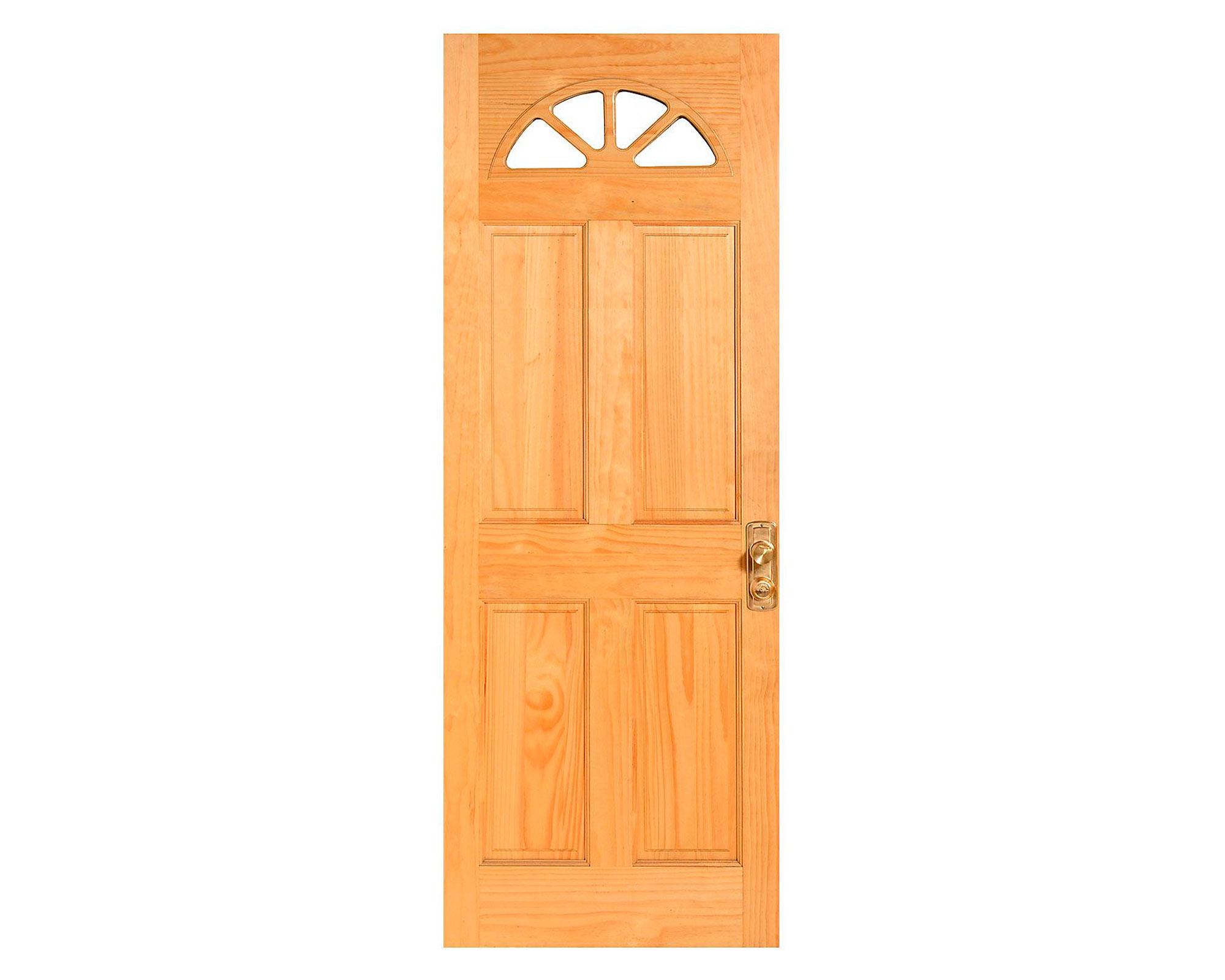 Puerta Pino Radiata Ibiza 4 Paneles 80x200 cm Moldupanel-1