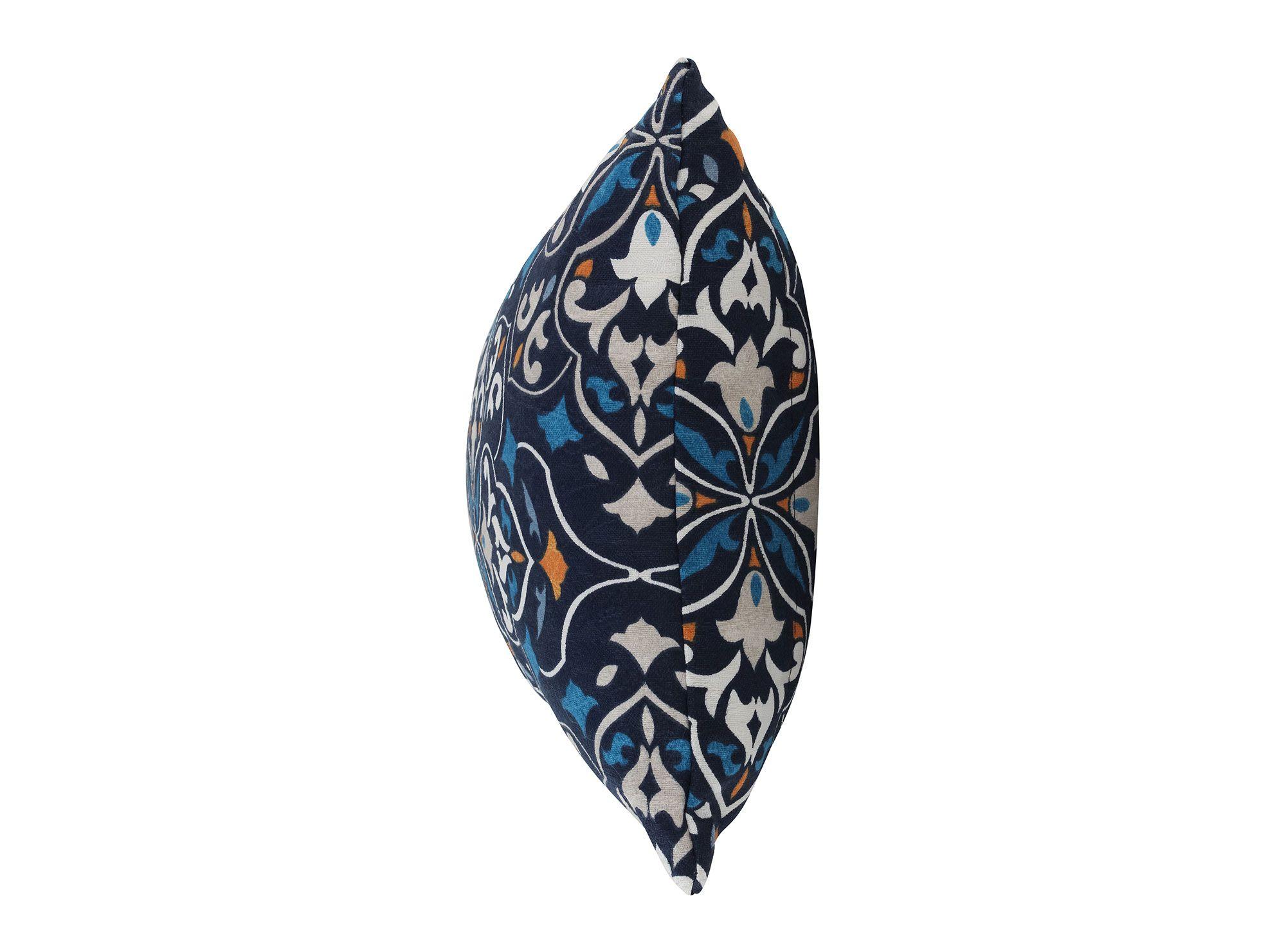 Cojín 30x50 cm marroquí formas azul Ligthme-1