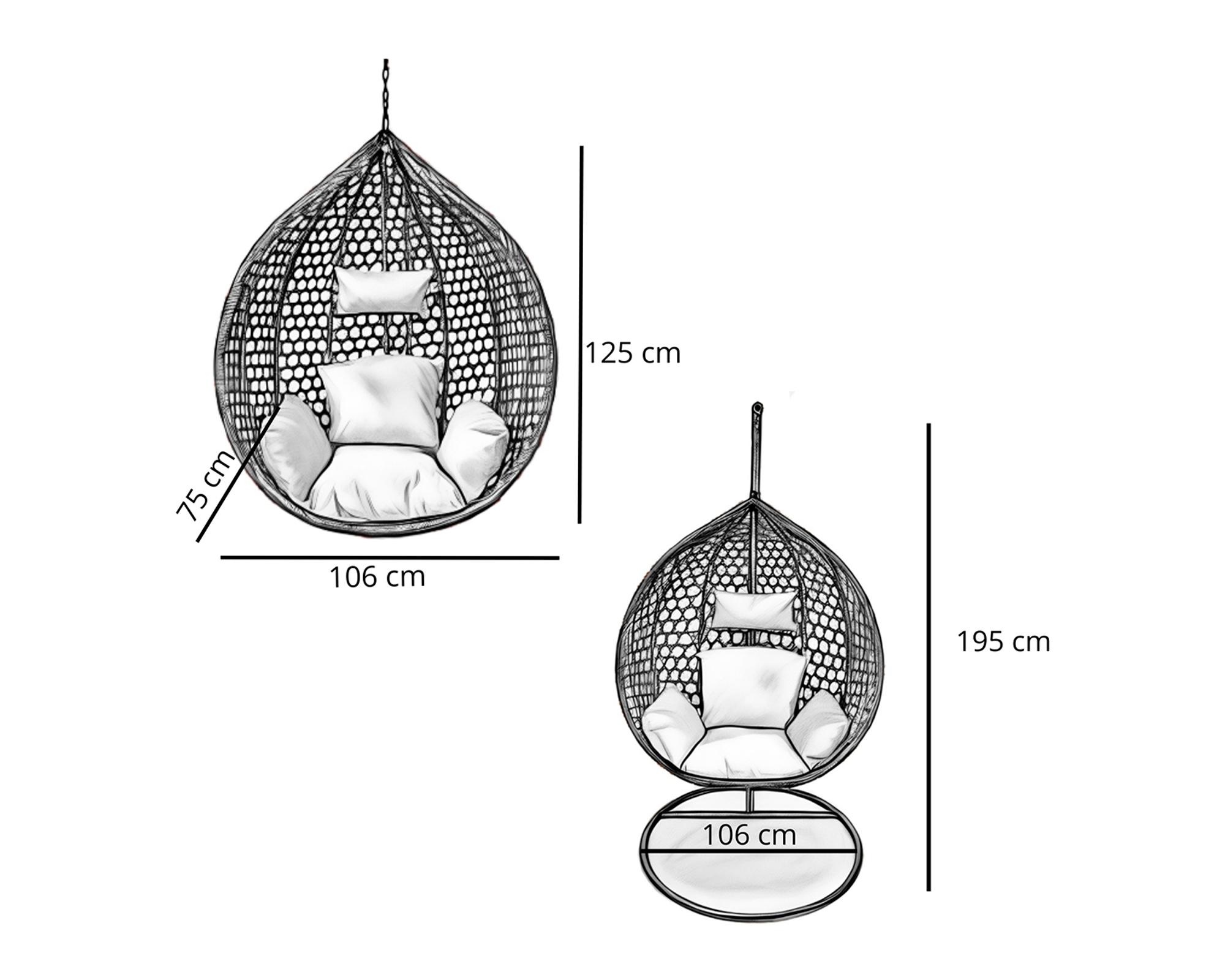 Silla colgante L caramelo El barco.-4