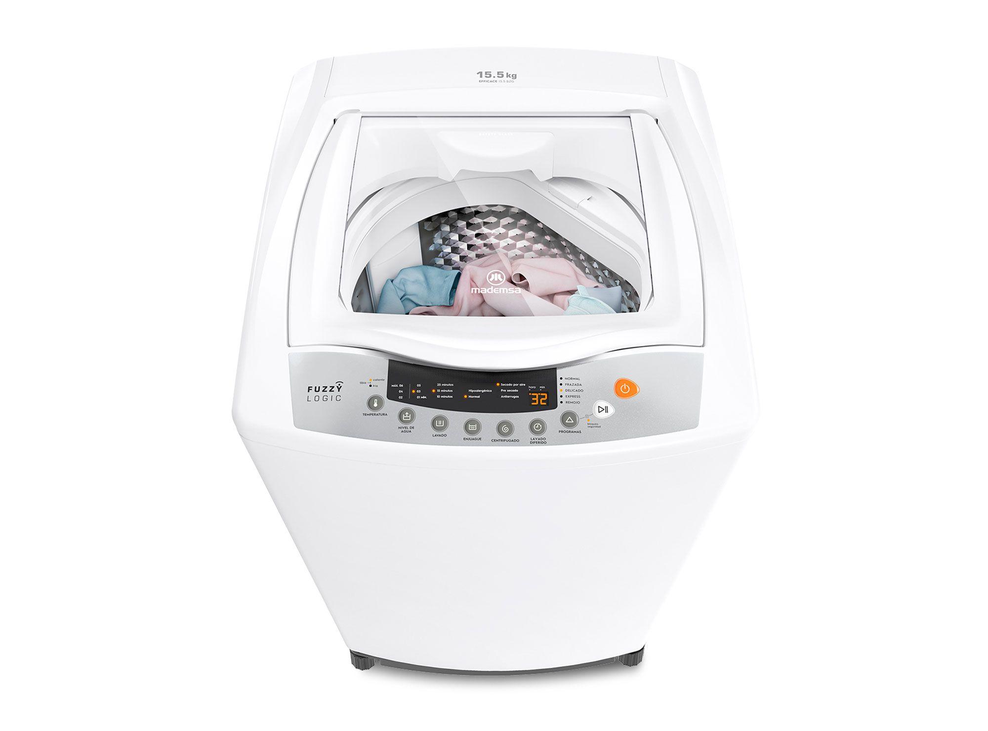Lavadora carga superior 15,5 kg Efficace 155BZG blanco Mademsa-3