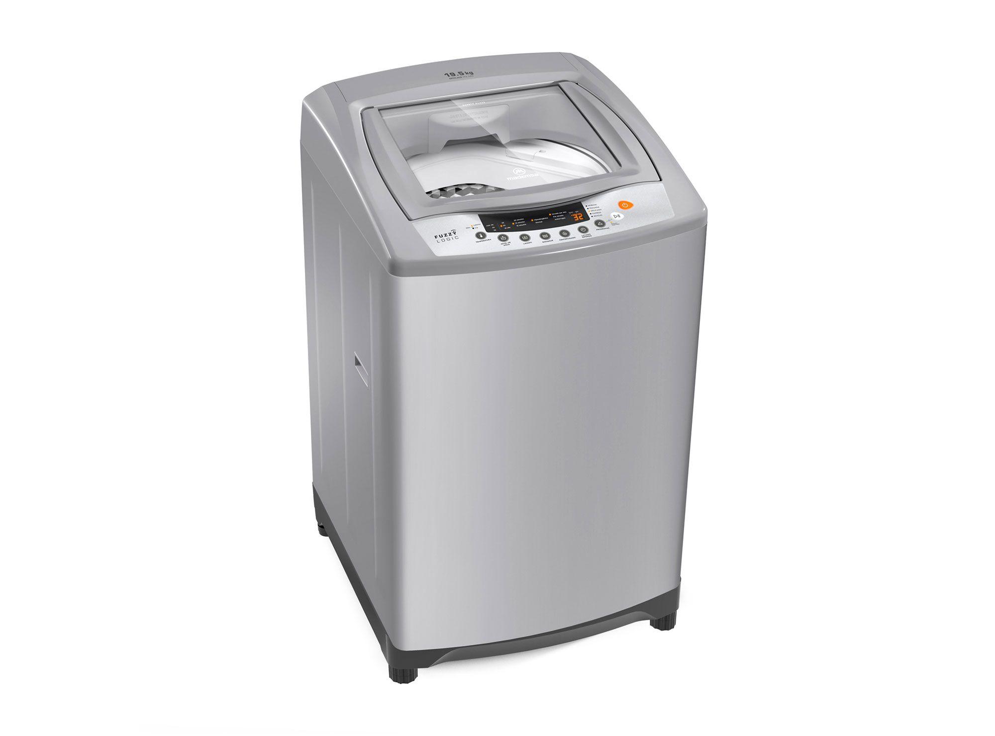 Lavadora carga superior 19,5 kg Efficace 19.5SZG silver Mademsa-1