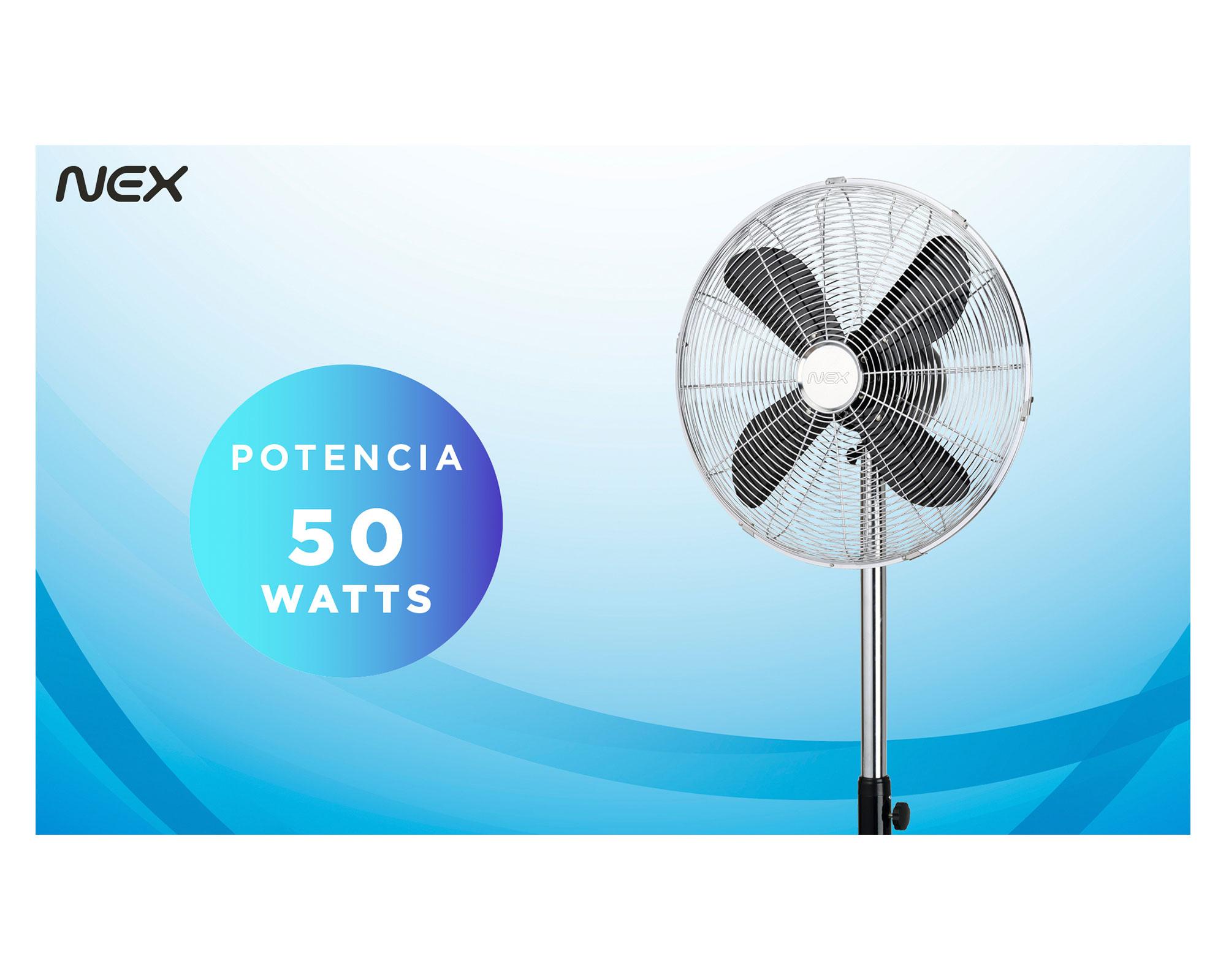 Ventilador pedestal 16'' DCP1620B negro Nex-1