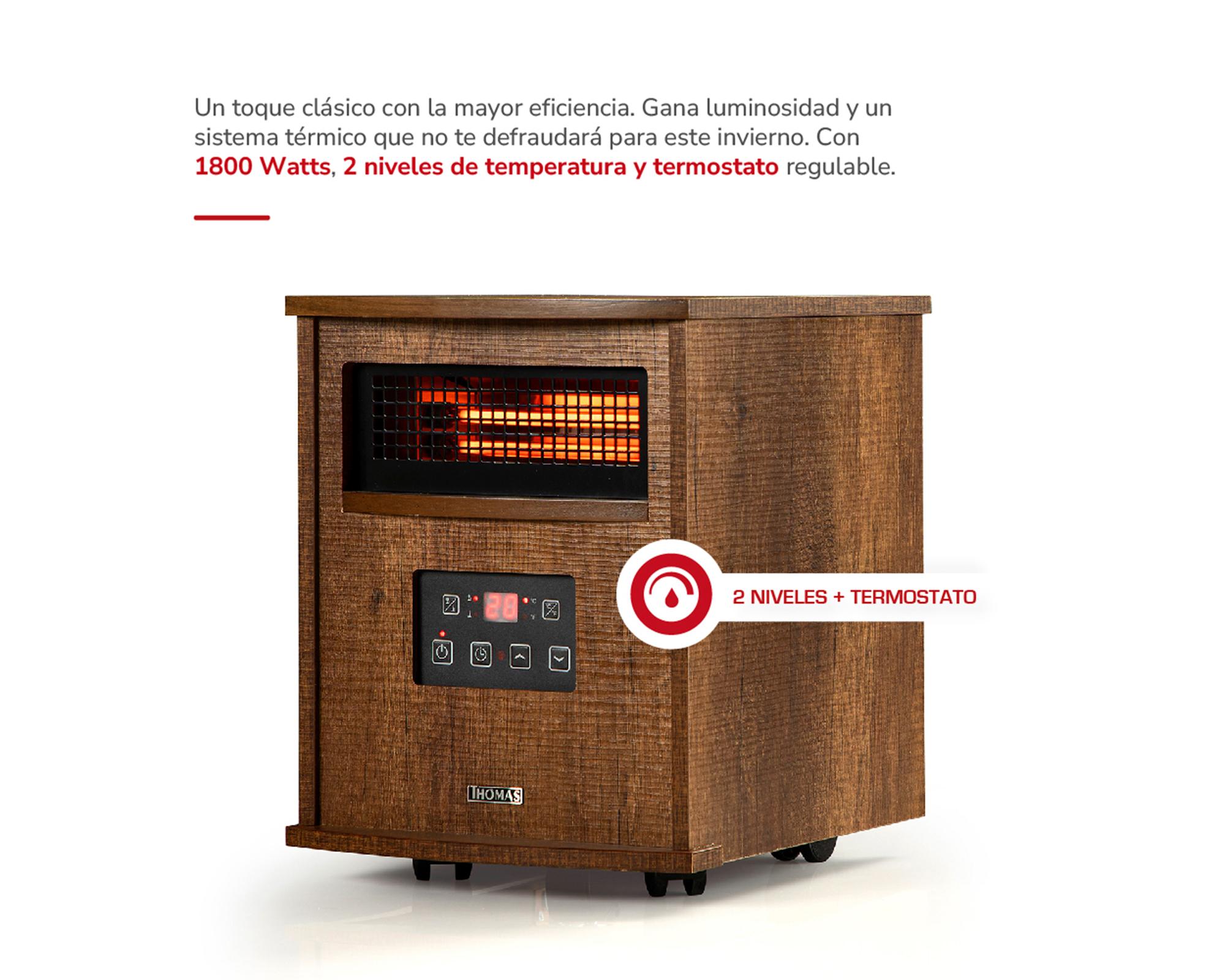 Estufa infrarroja con parlante BT TH-IR60 1800 W-2