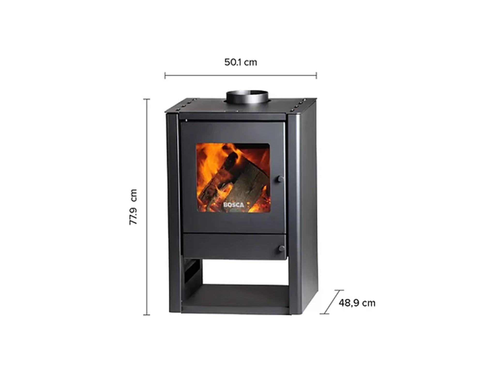 Calefactor leña Gold 380 01002 charcoal 10500 W-3