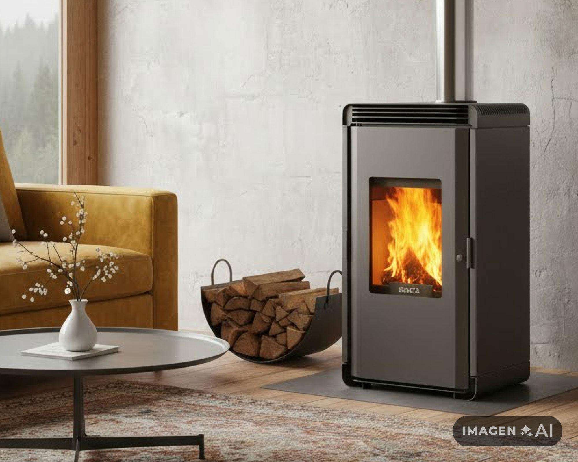 Estufa a pellet Hera+ 9 kW charcoal-4