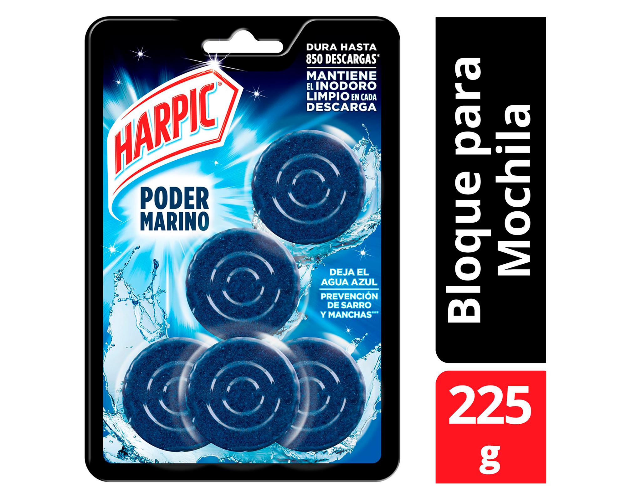 Pastilla para tanque Power ultra 5 unidades Harpic-0
