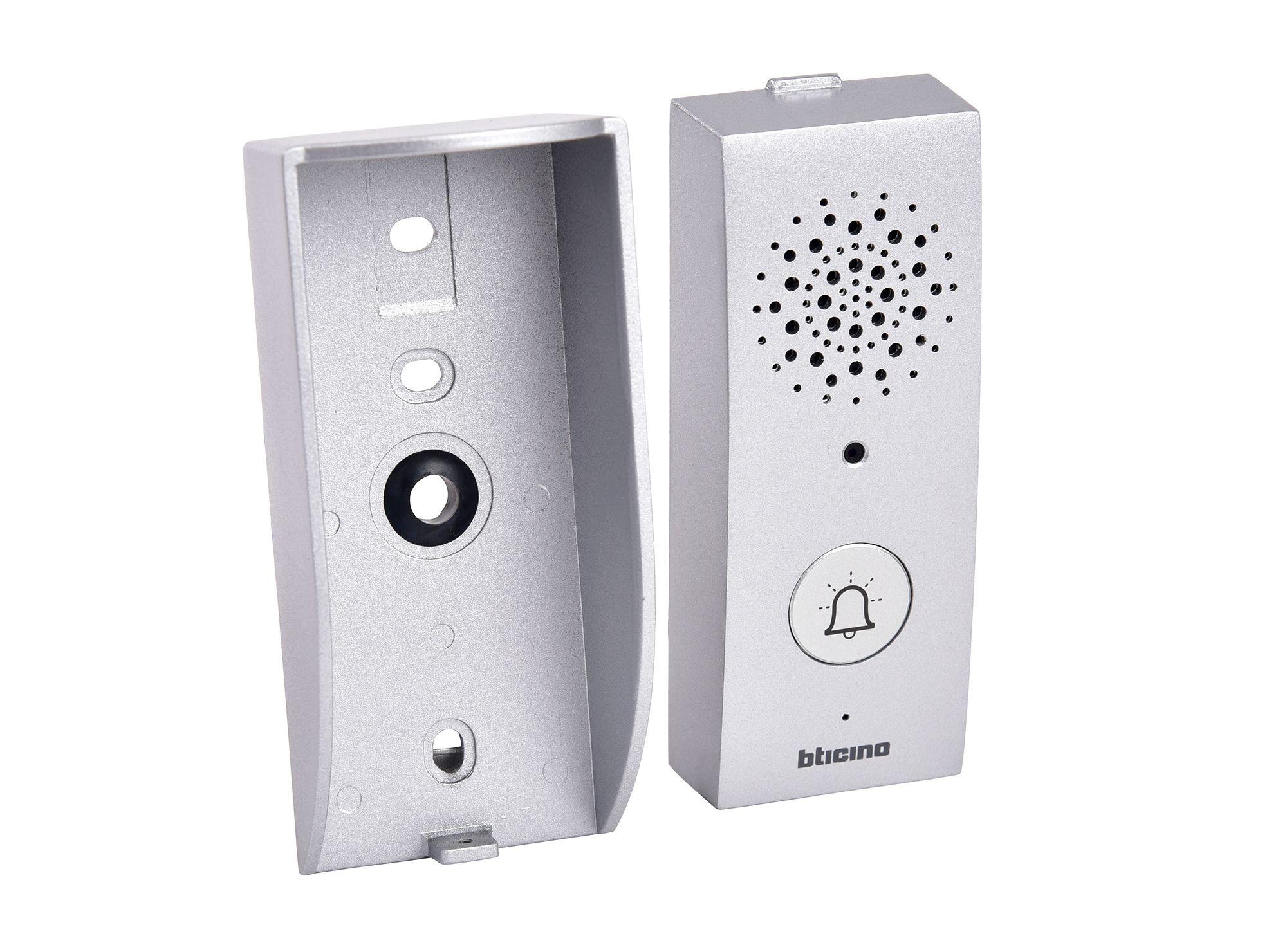 Frente de calle para videoportero audio 4 hilos metálico Bticino-3