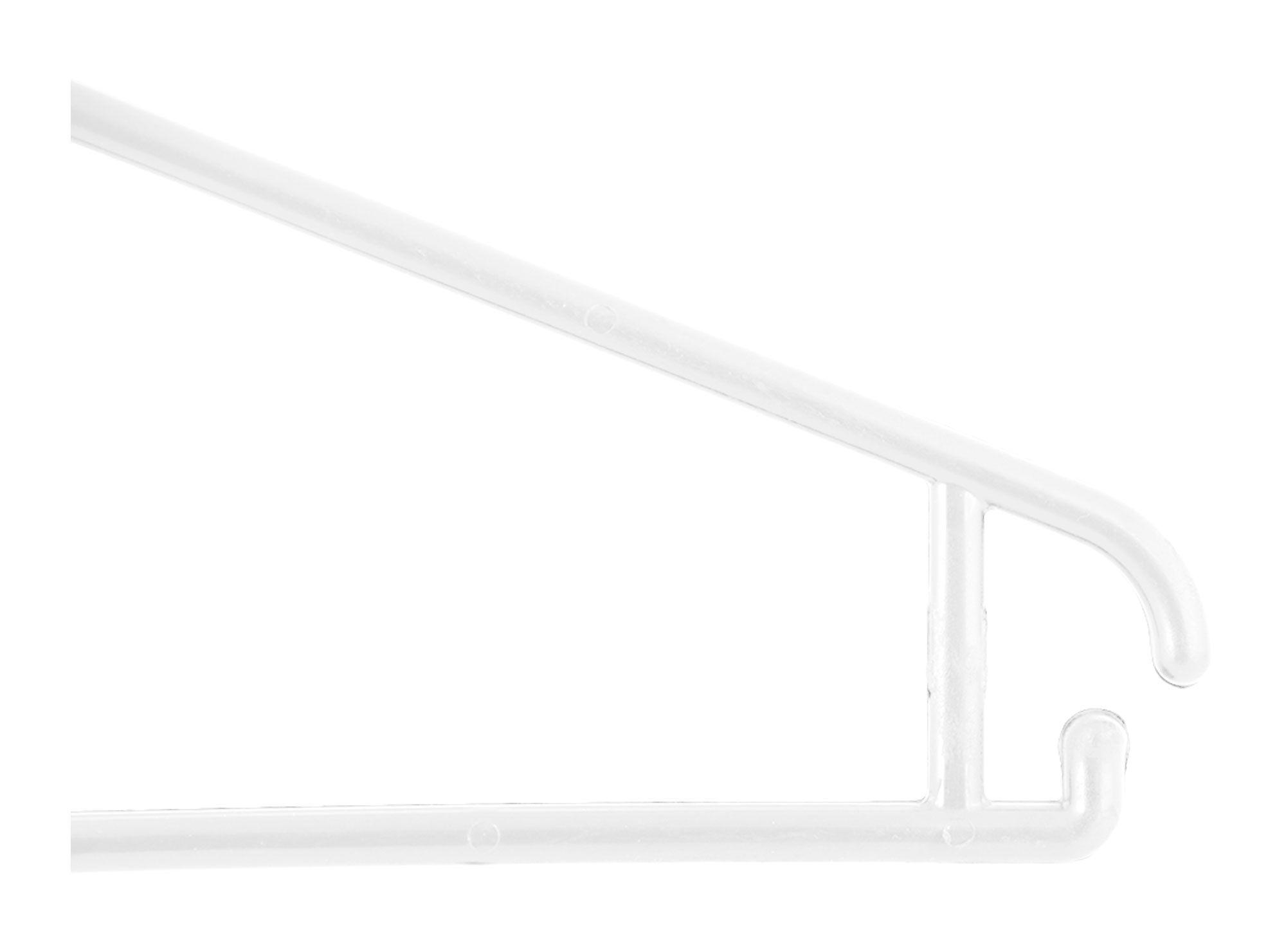 Colgador plástico blanco 10 unidades Magla-2