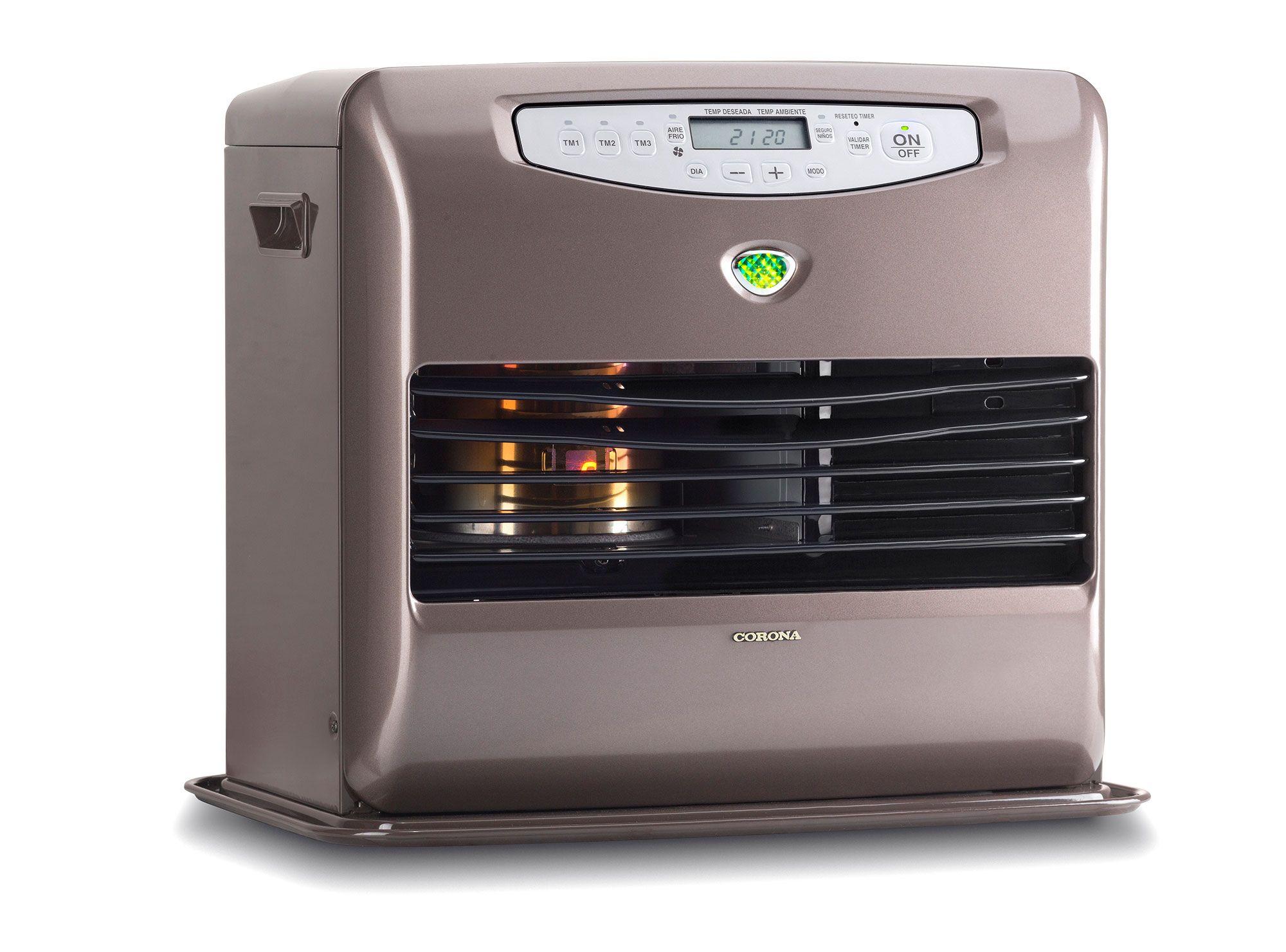 Estufa a parafina láser 14600 BTU FH-6747 café metálico Corona-1
