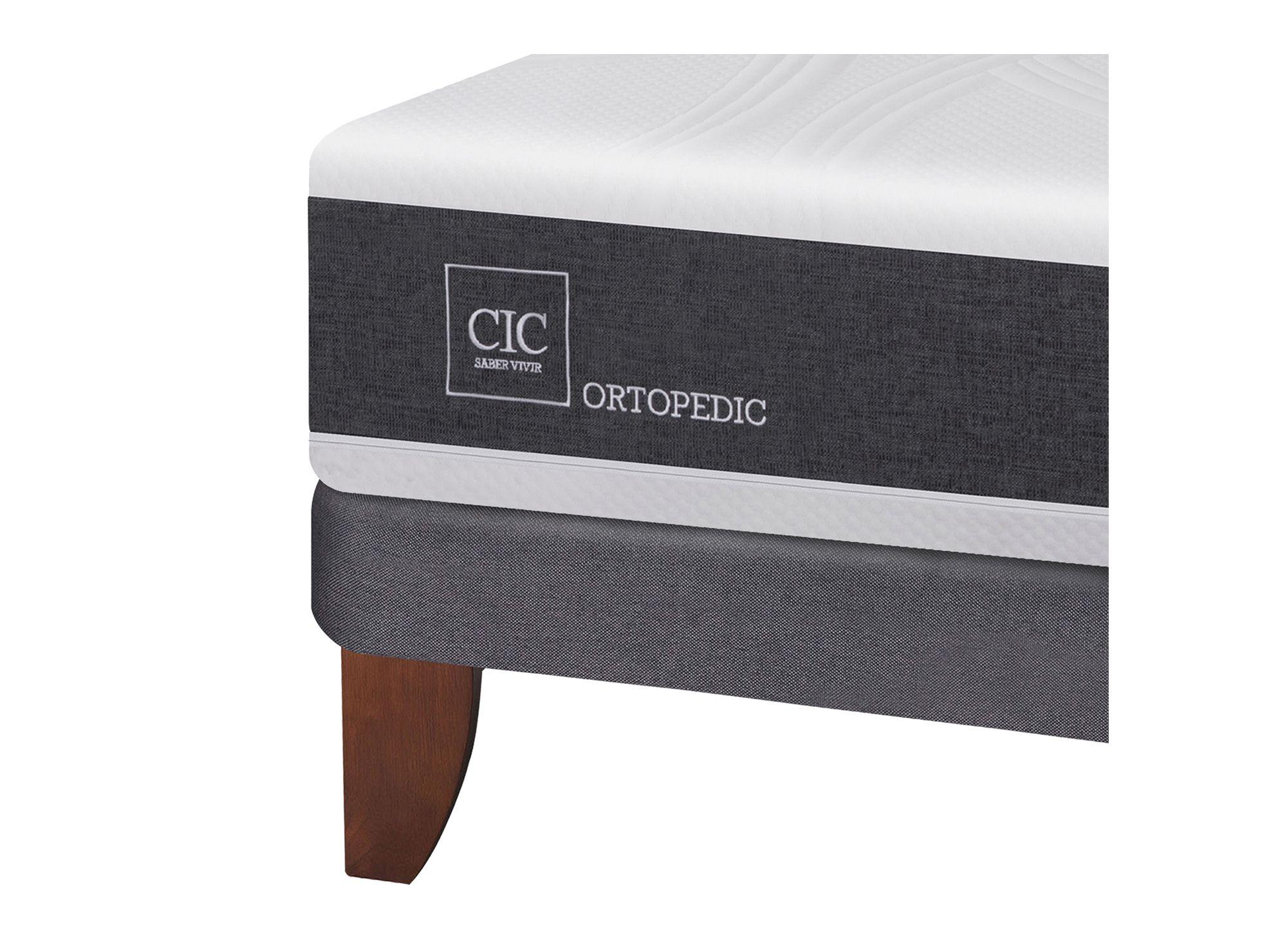 Cama europea 2 plazas Ortopedic + set Legno Cic-3