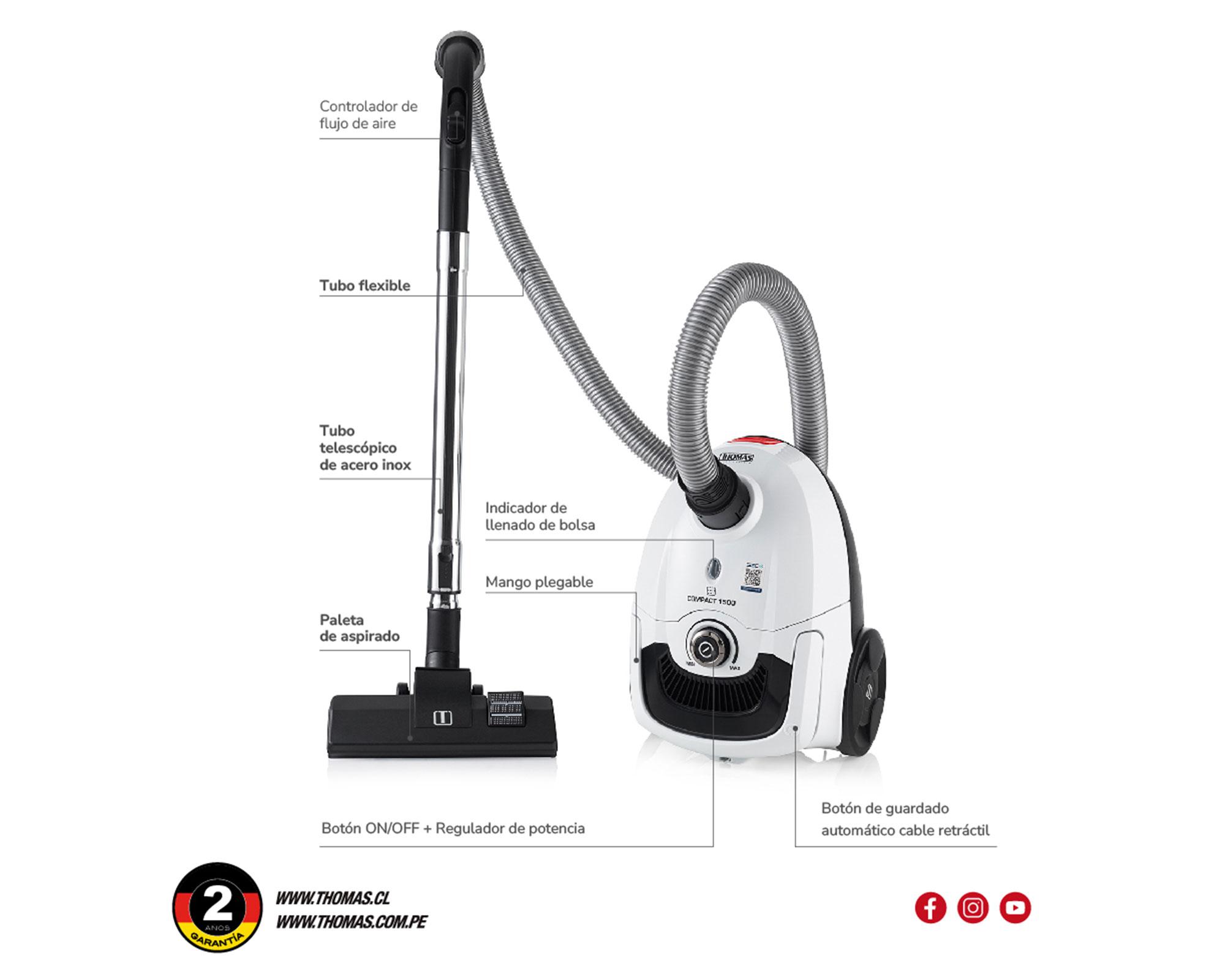 Aspiradora TH-1415 blanco 1500 W-5