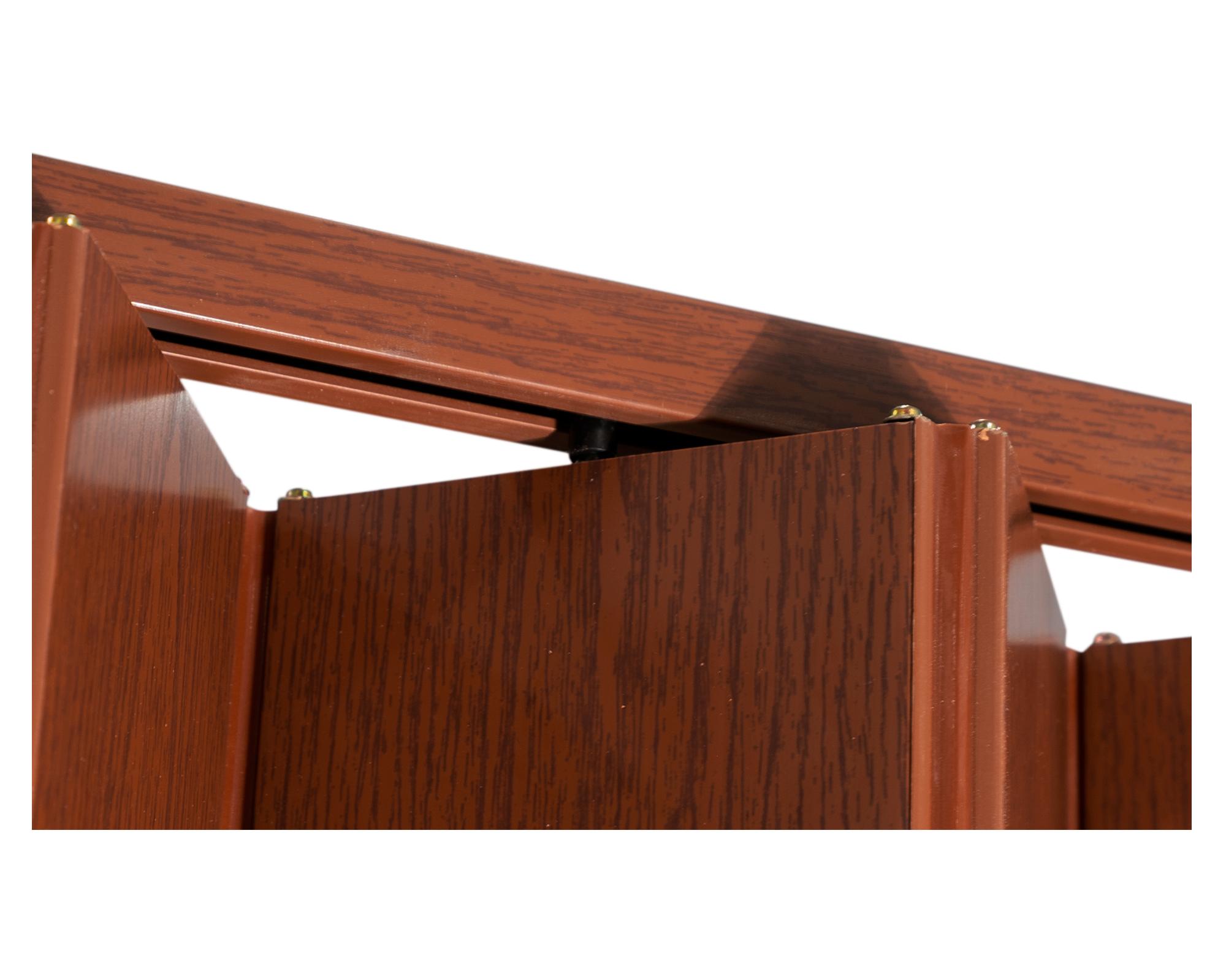 Puerta Plegable Lisa PVC café oscuro 70x200 cm-3
