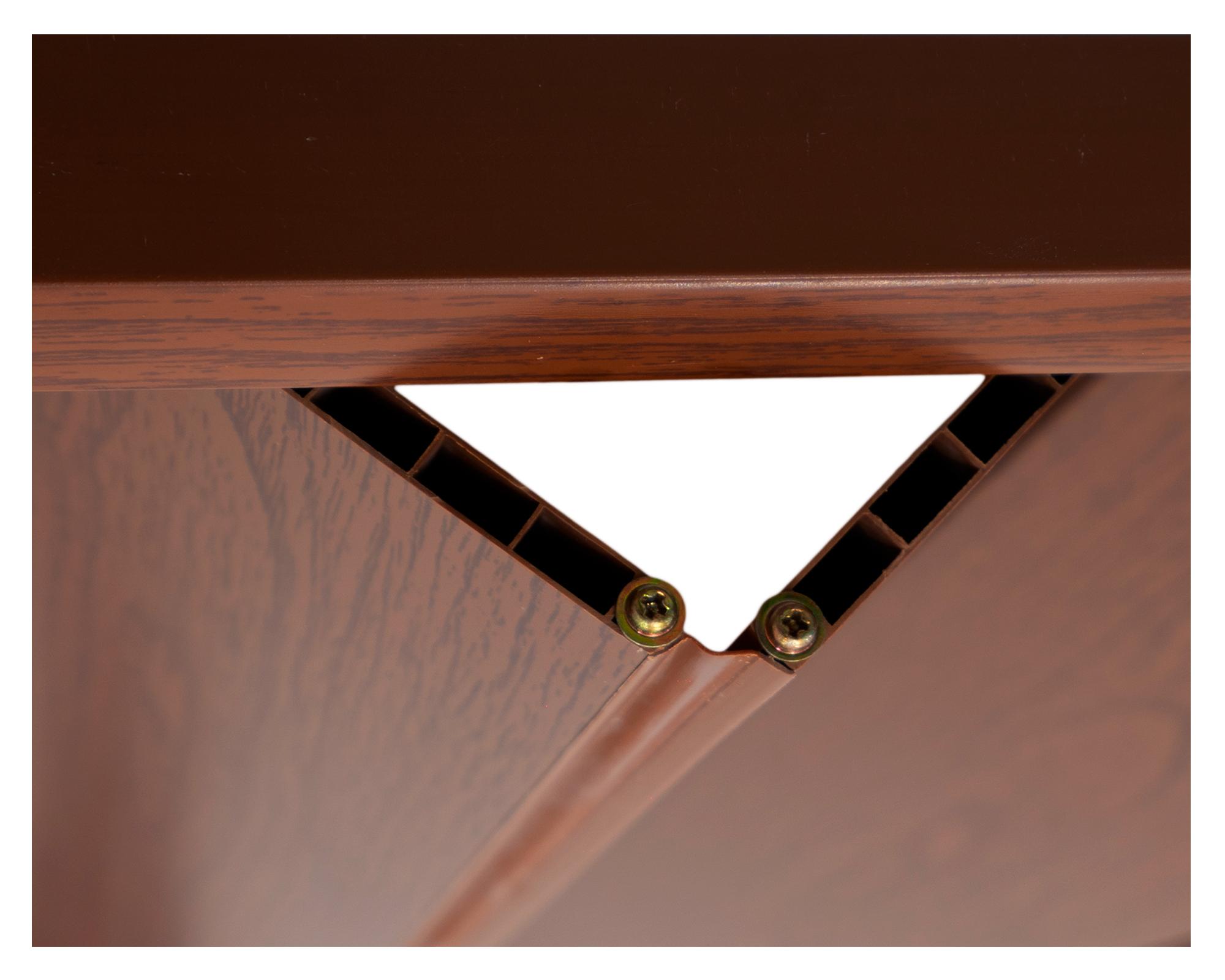 Puerta Plegable Lisa PVC café oscuro 70x200 cm-5