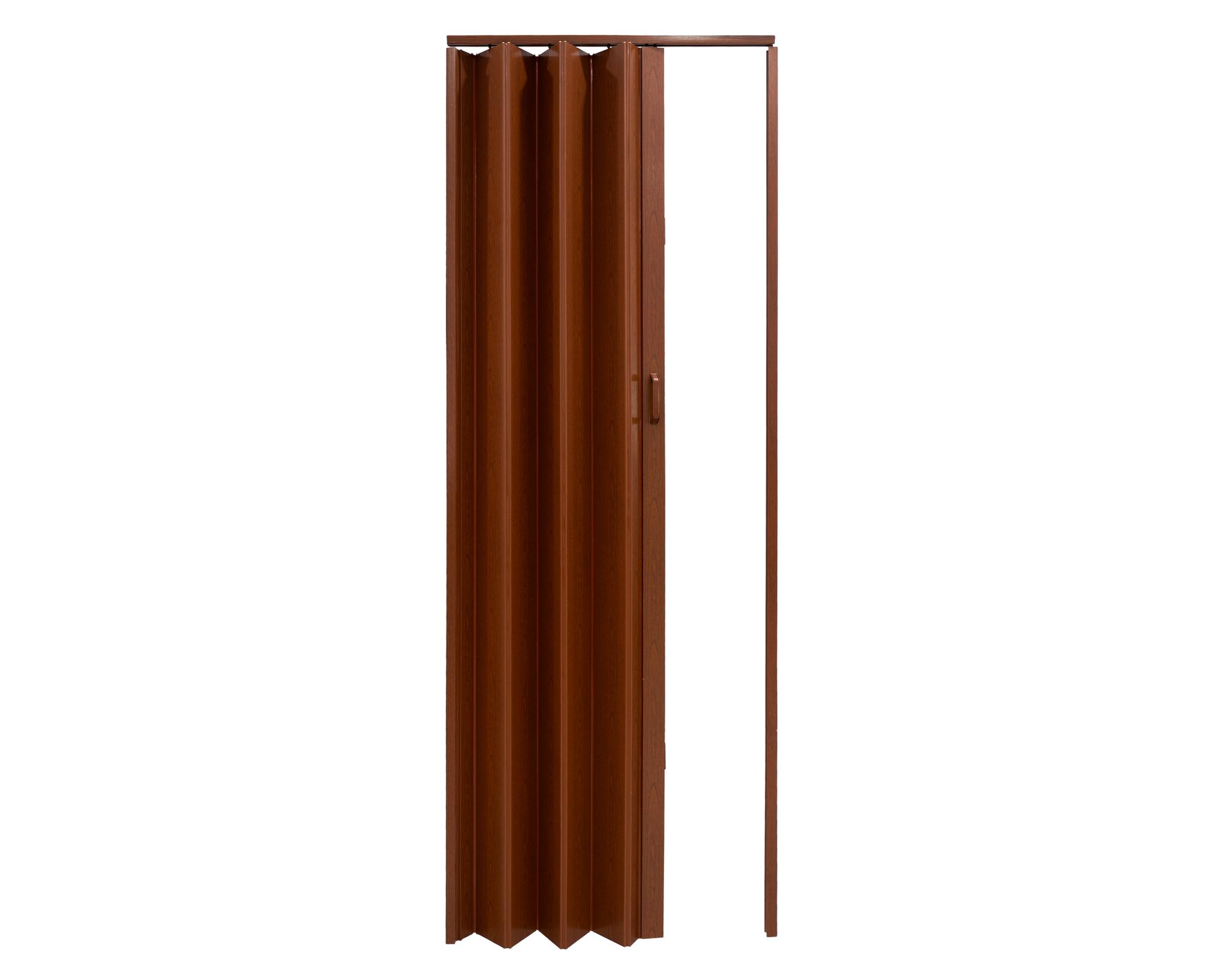 Puerta Plegable Lisa PVC café oscuro 70x200 cm-1
