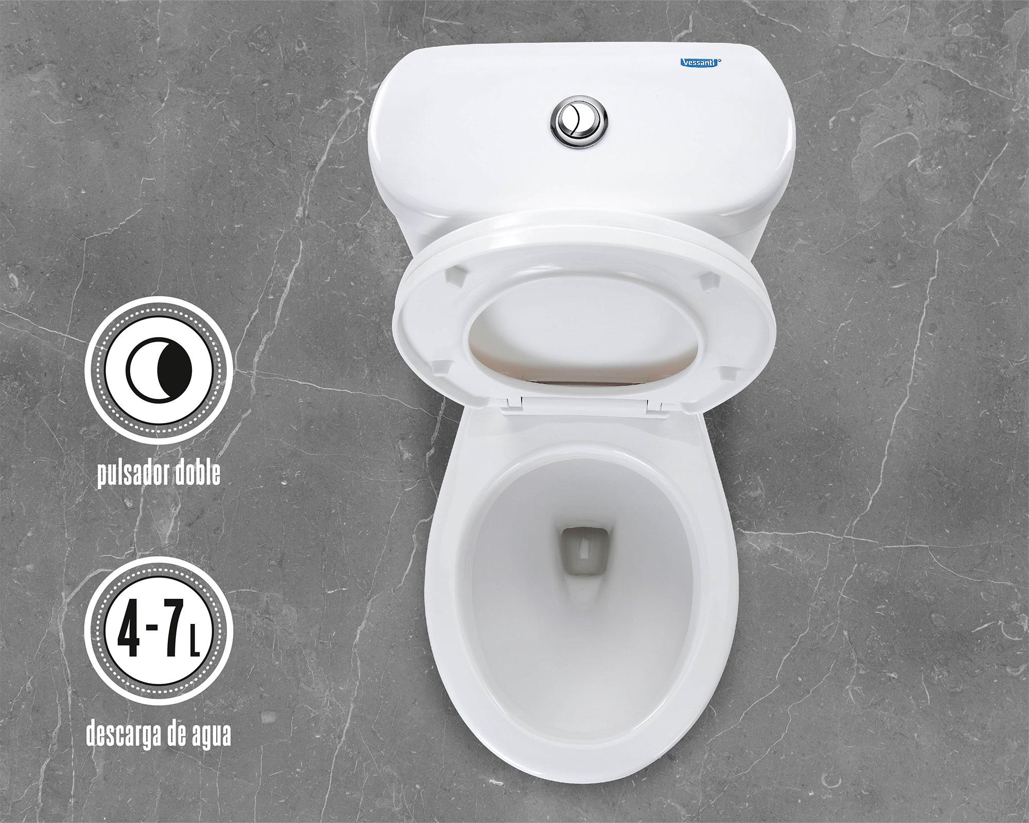 Sanitario 30 cm Turner 2 piezas-5