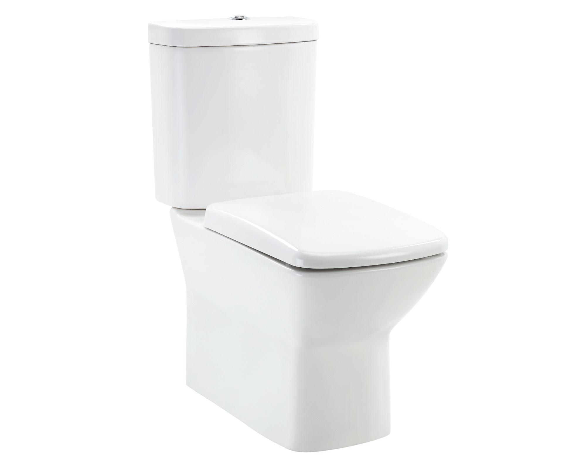 Sanitario 30 cm Dual flush asiento cierre suave Van rijn 2 piezas-0