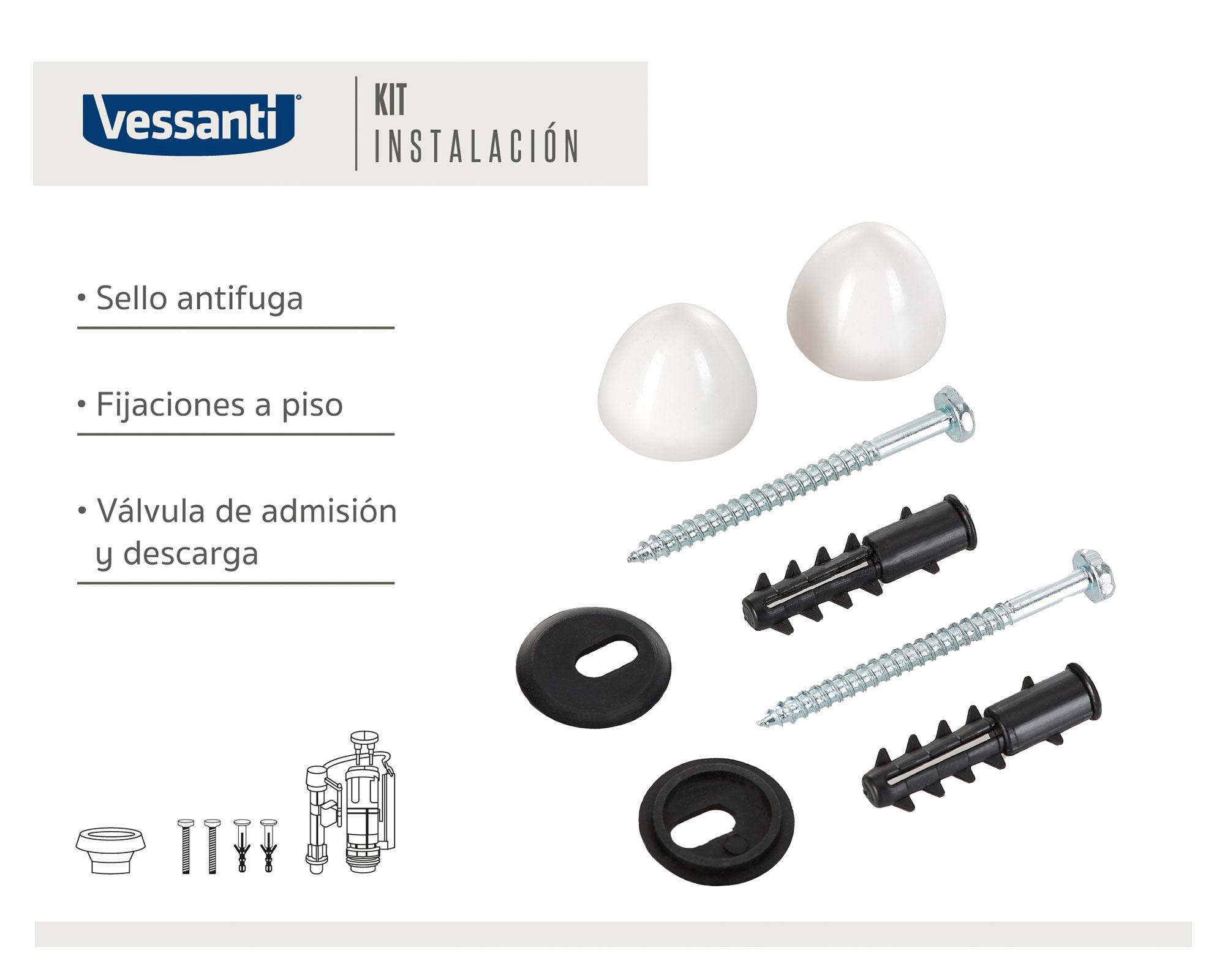 Sanitario 30 cm Dual flush asiento cierre suave Van rijn 2 piezas-7