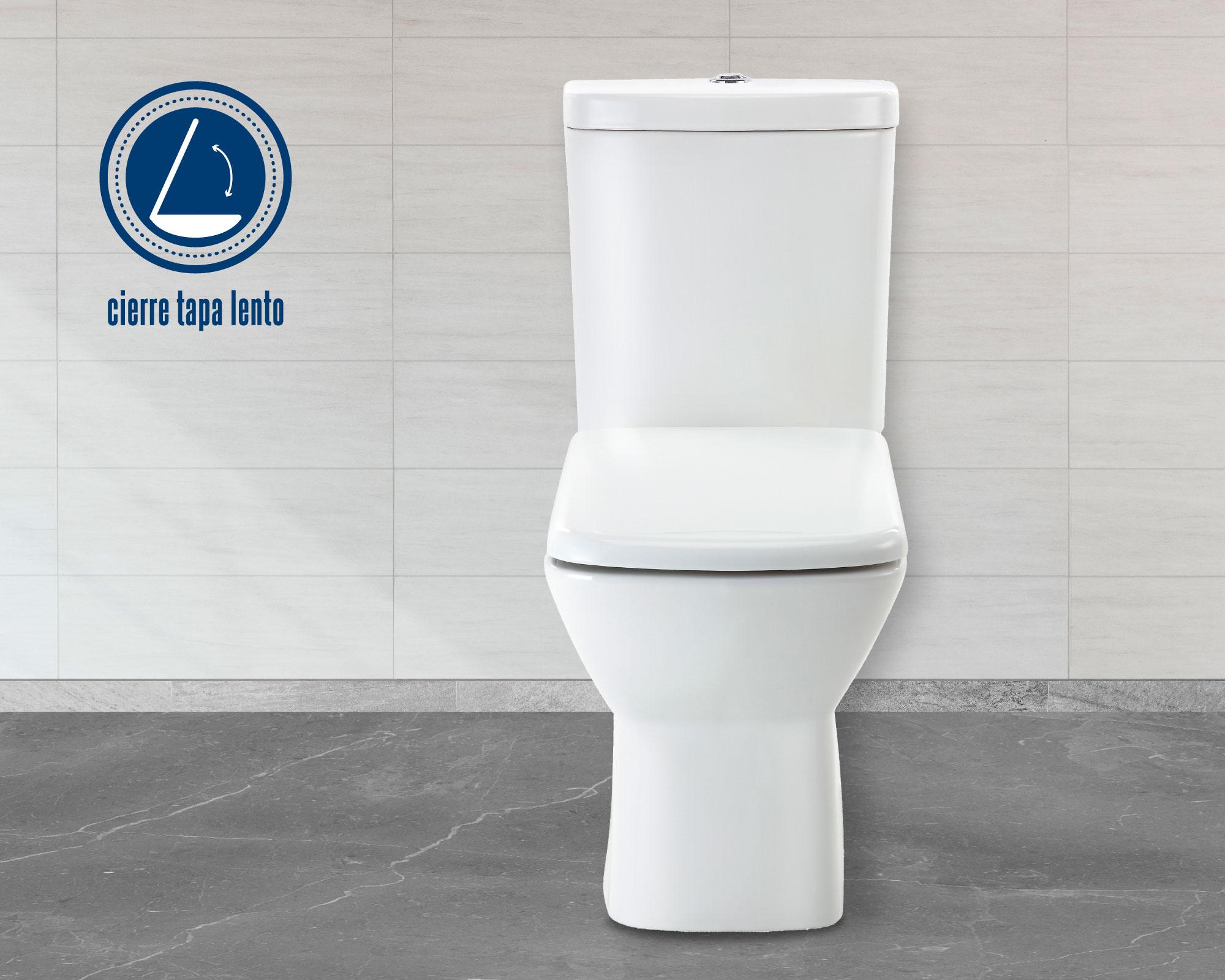 Sanitario 30 cm Dual flush asiento cierre suave Van rijn 2 piezas-5