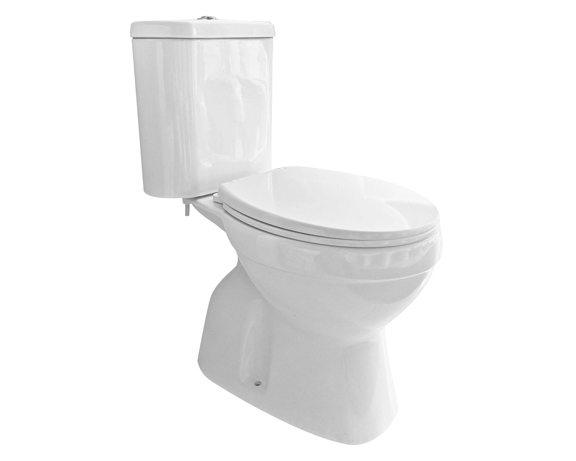 Two piece 20 cm asiento cierre suave Bali blanco-0