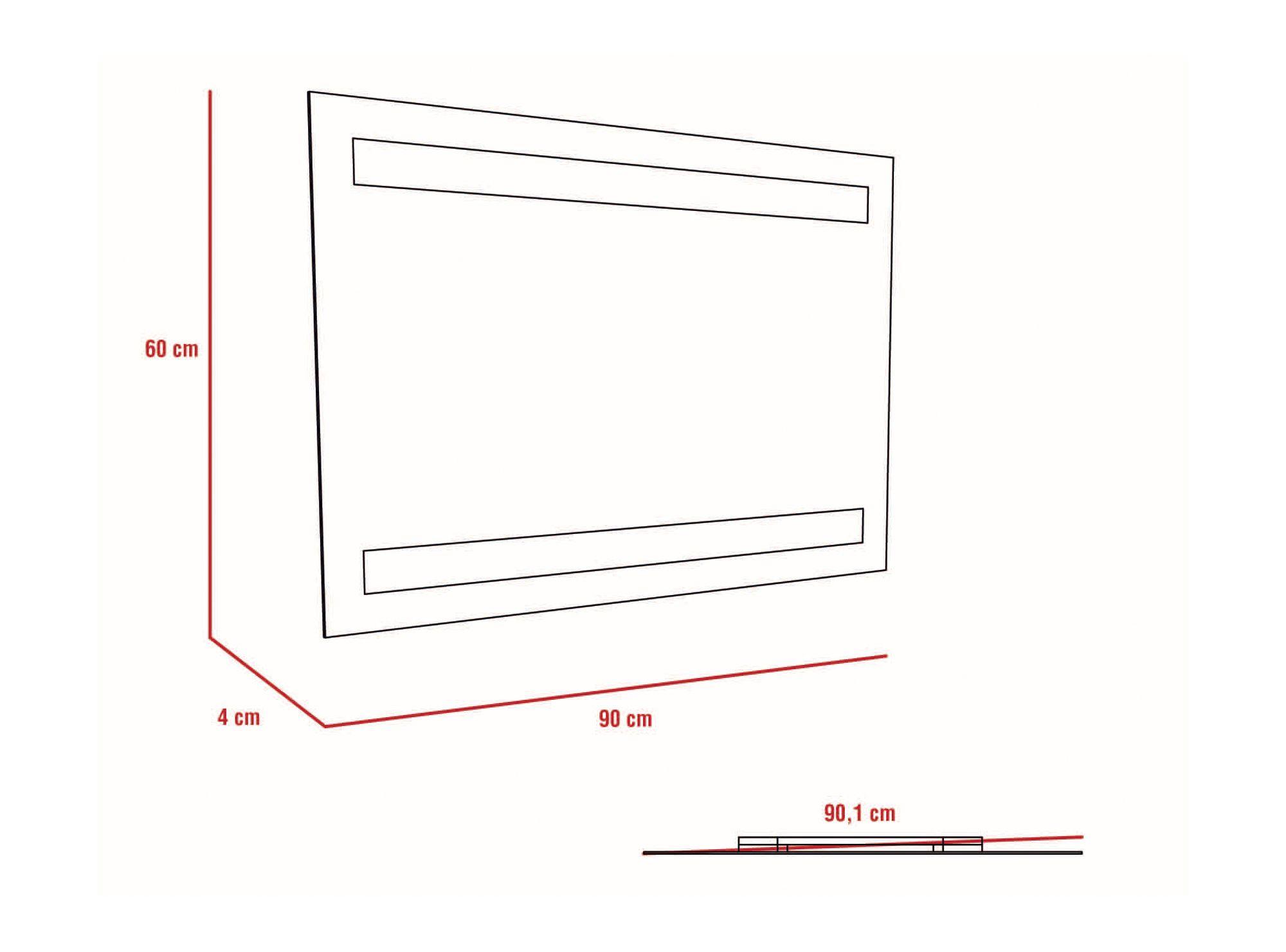 Espejo 60x90 cm Udine franjas TuHome-6
