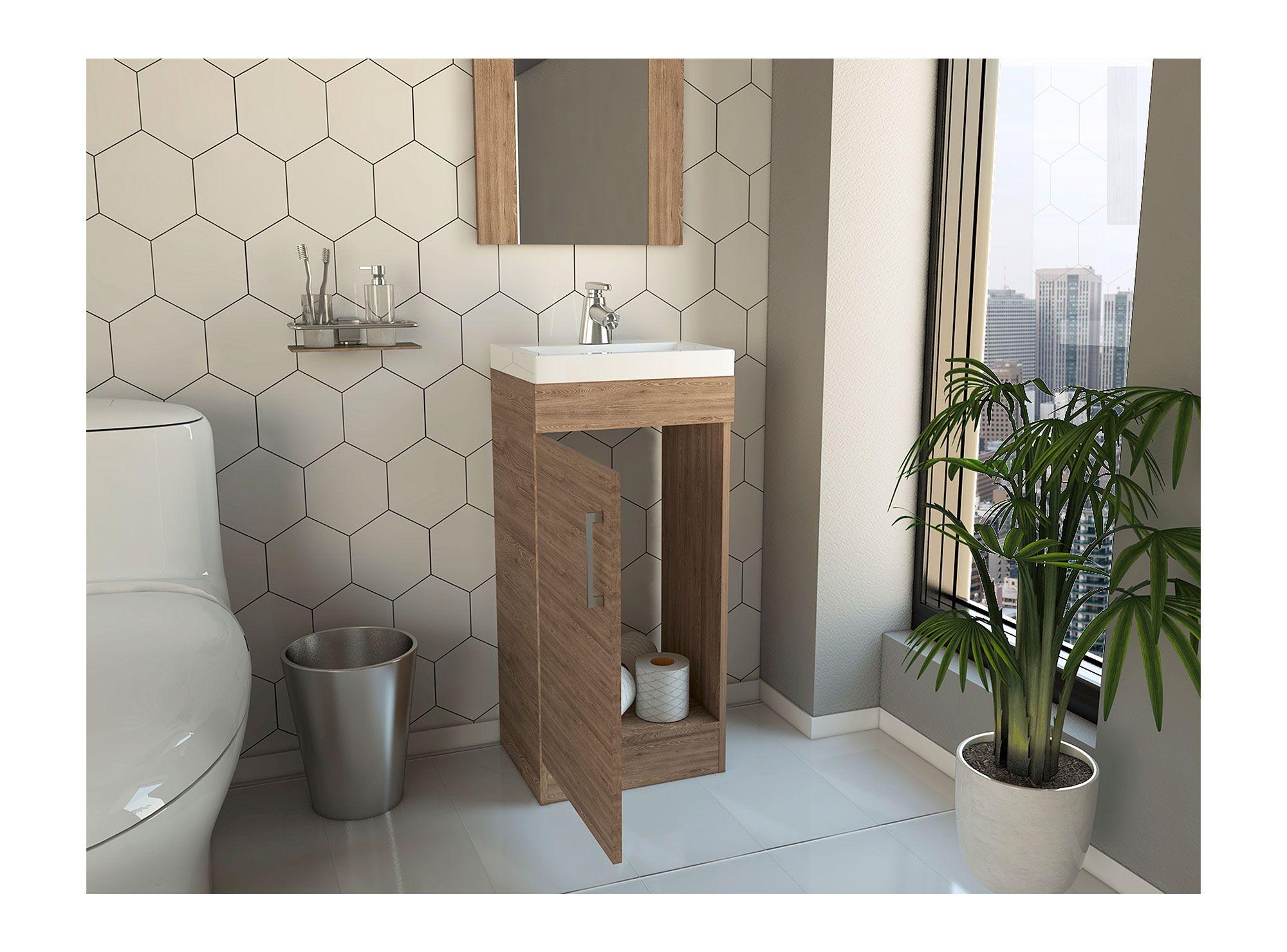 Mueble vanitorio 1 puerta Madrid miel TuHome-5