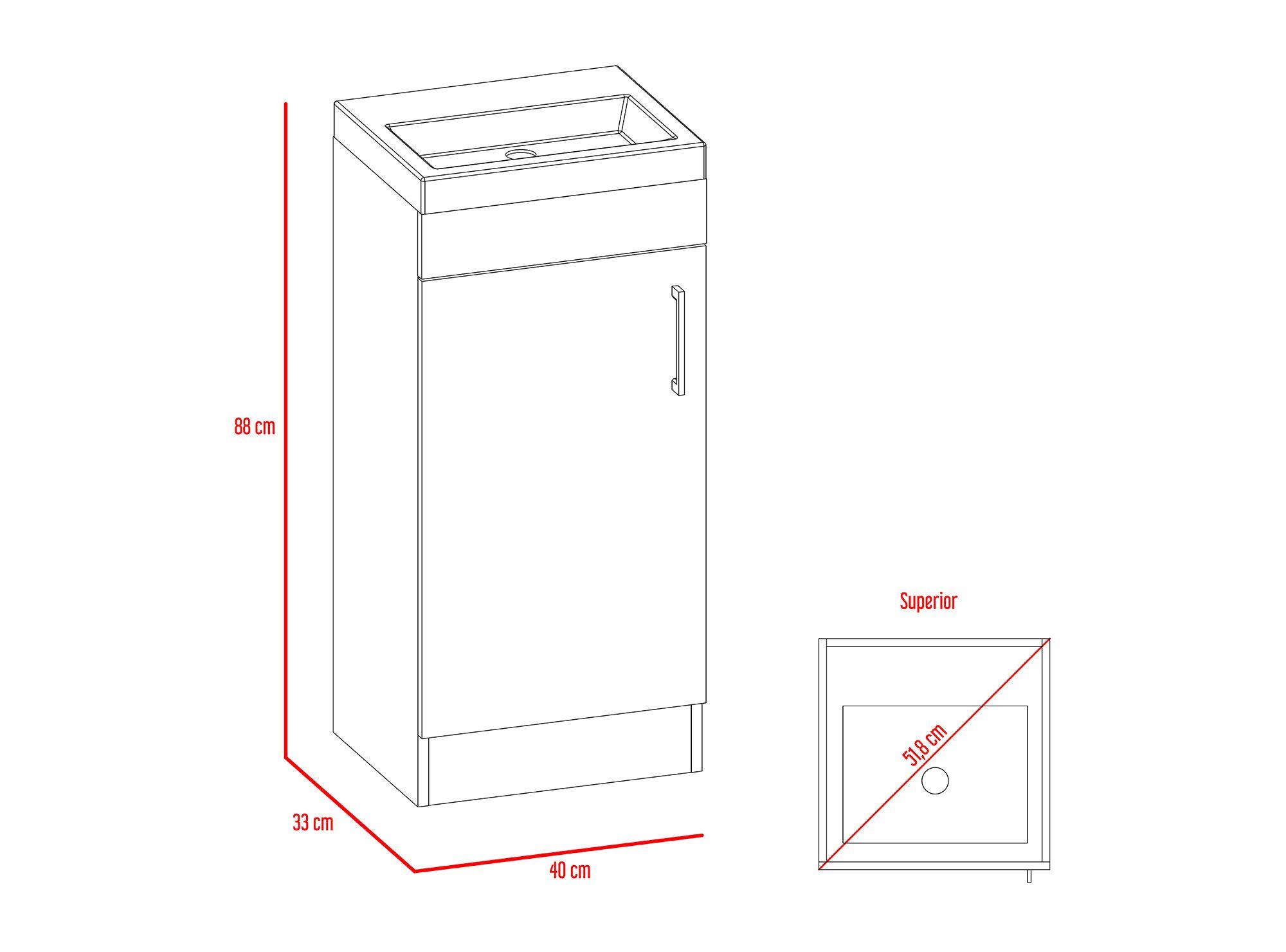 Mueble vanitorio 1 puerta Madrid miel TuHome-7