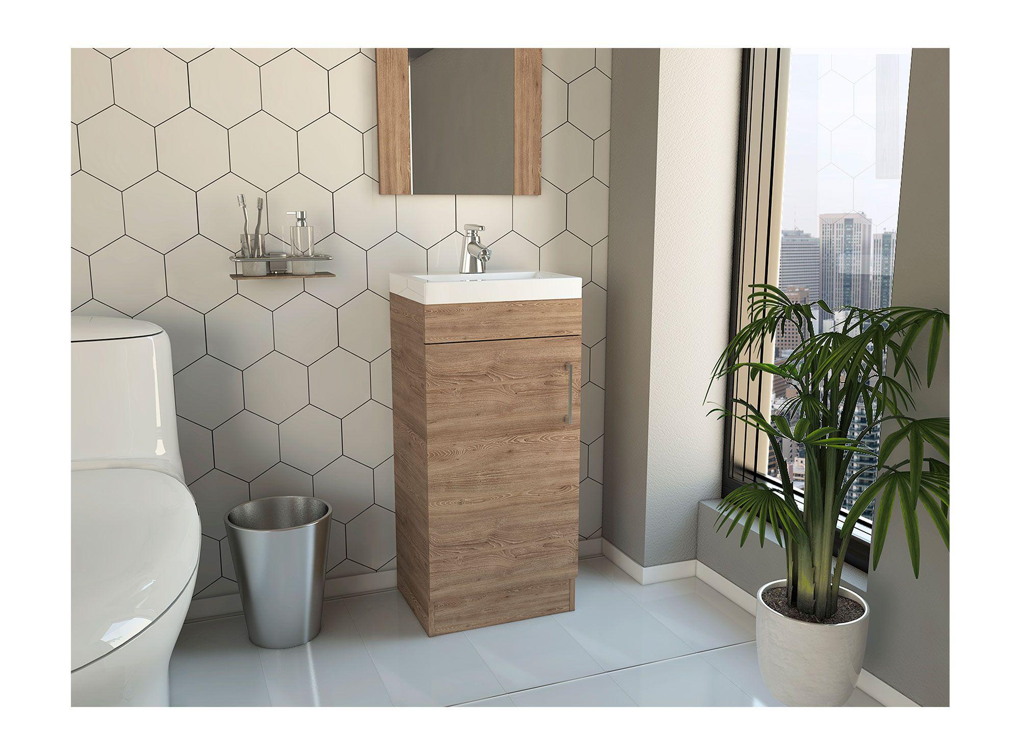 Mueble vanitorio 1 puerta Madrid miel TuHome-4