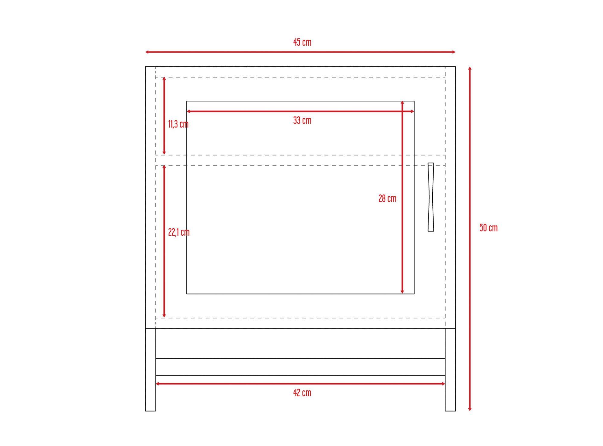 Botiquín 1 puerta Bath 300 rovere/blanco TuHome-6