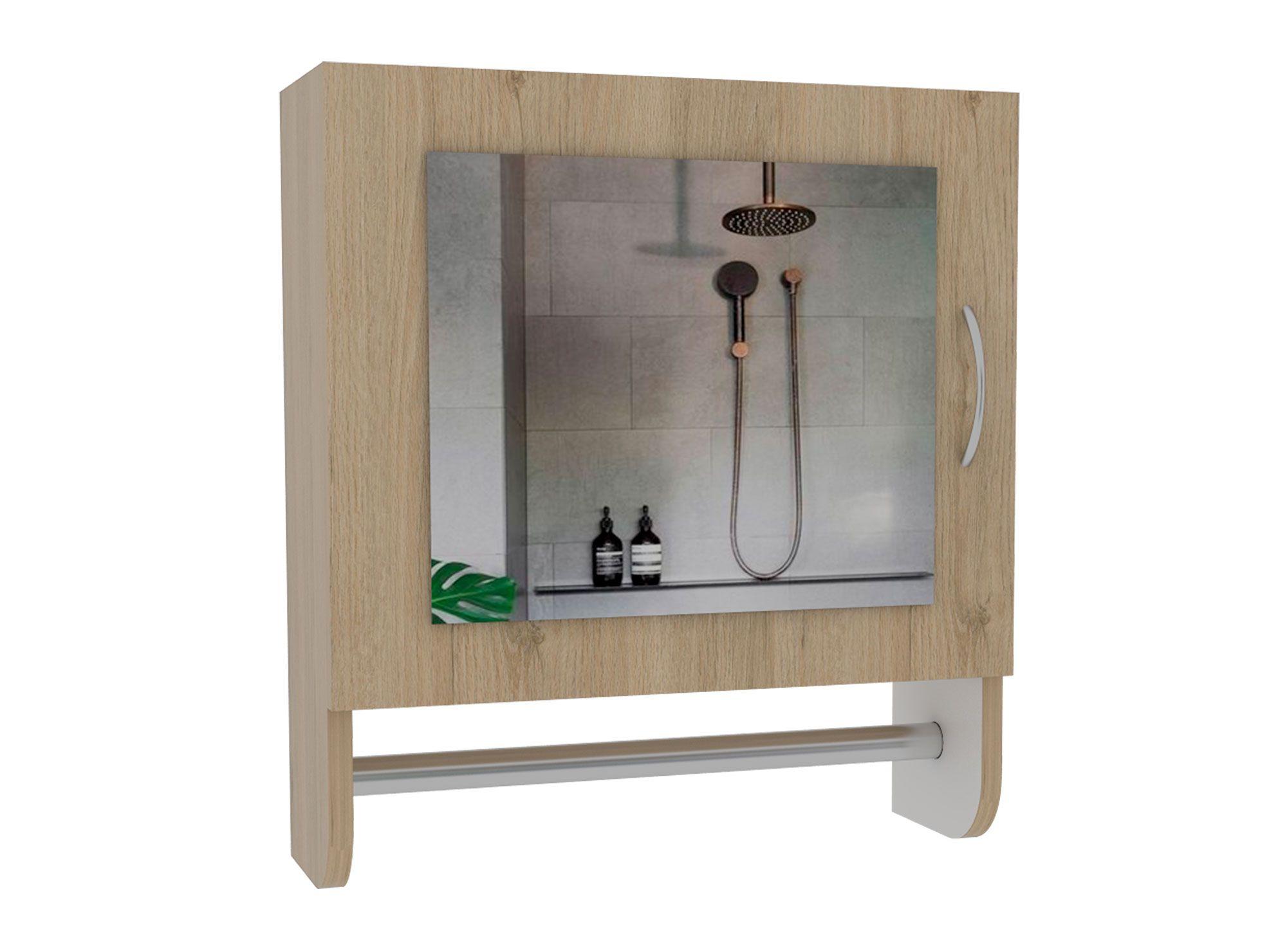 Botiquín 1 puerta Bath 300 rovere/blanco TuHome-1