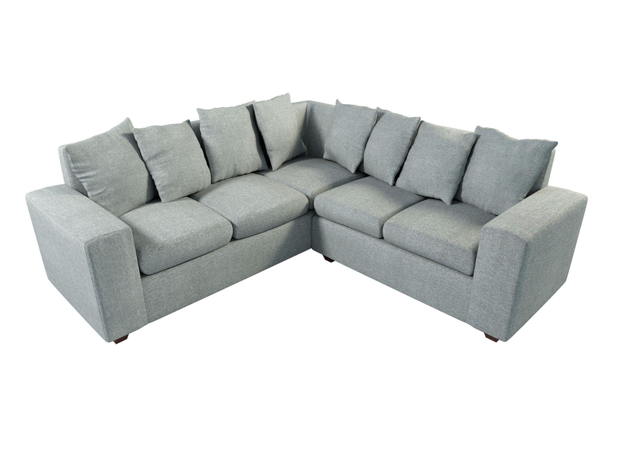 Sofá seccional Ober gris claro-1