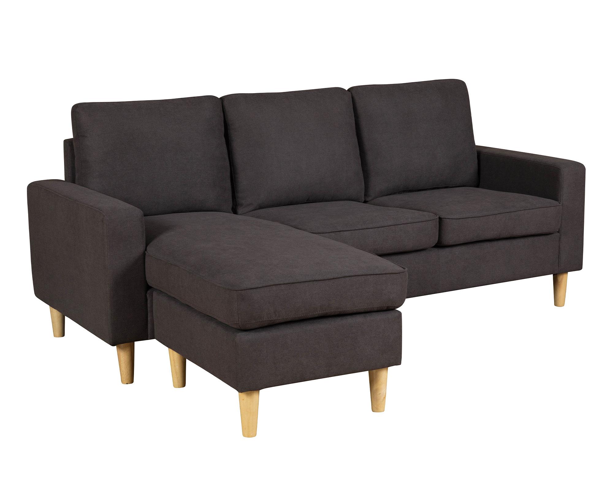 Sofá seccional gris oscuro M+Design-1