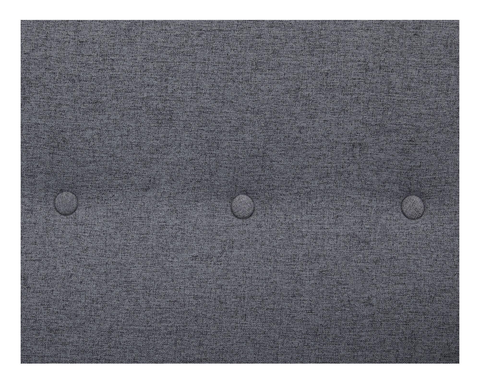 Sofá 2 cuerpos Jeri capitoné gris oscuro M+Design-7
