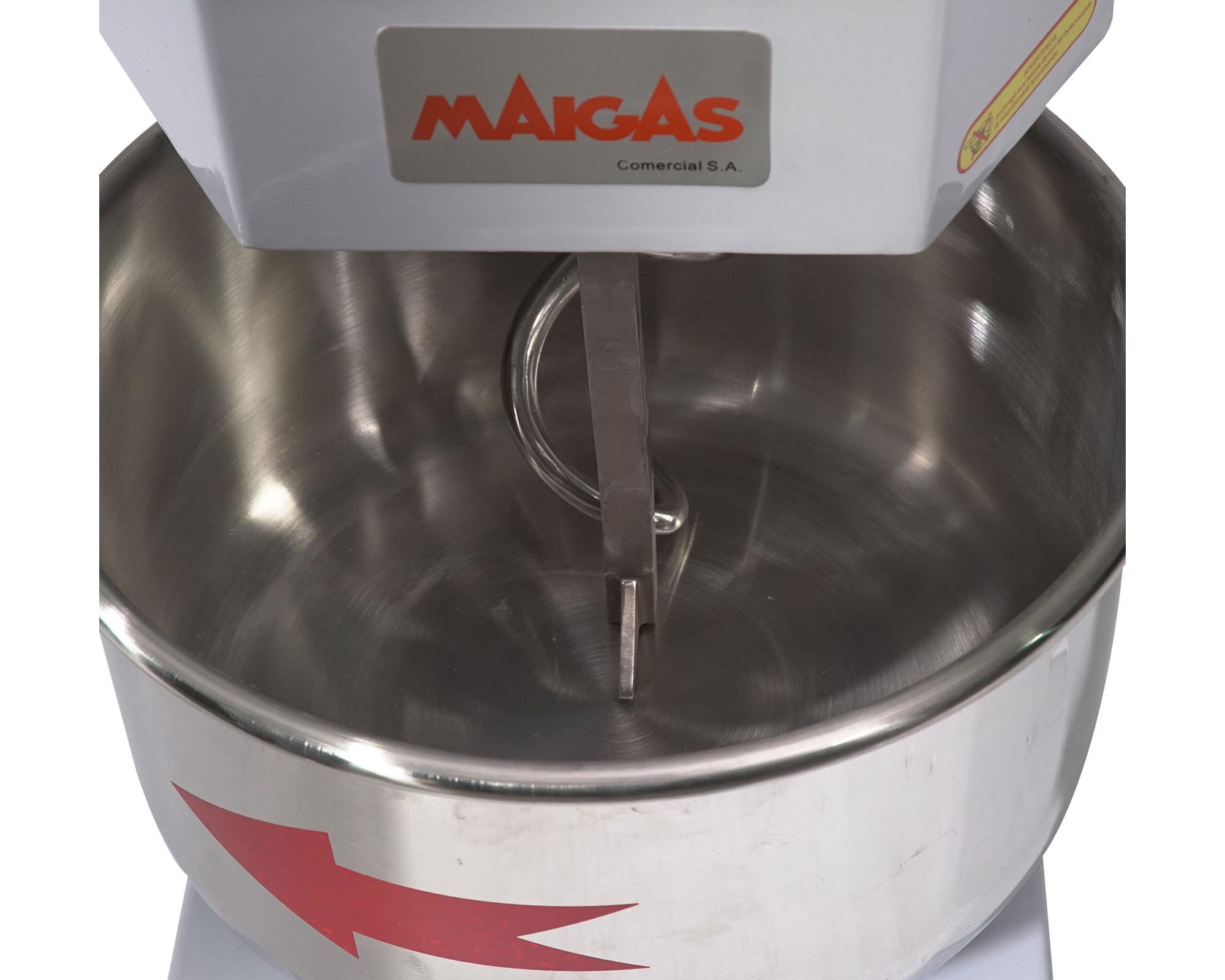 Amasadora industrial monofásica HS20 blanco 8 kg-2