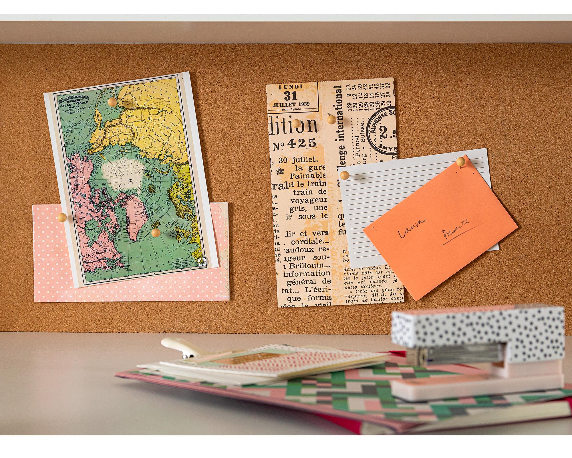 Centro trabajo 2 cajones blanco corcho M+Design-4