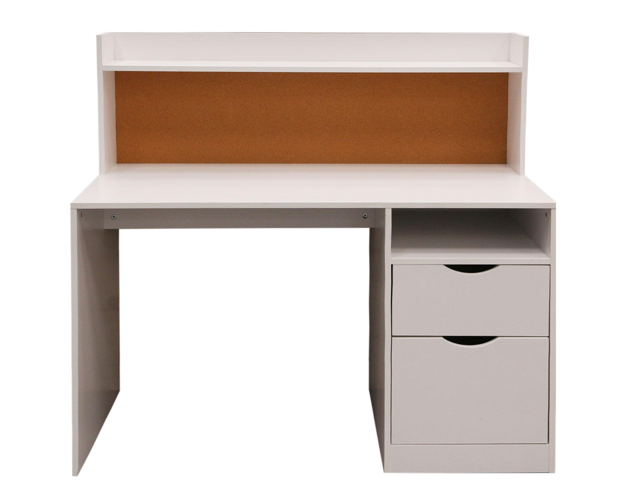 Centro trabajo 2 cajones blanco corcho M+Design-0