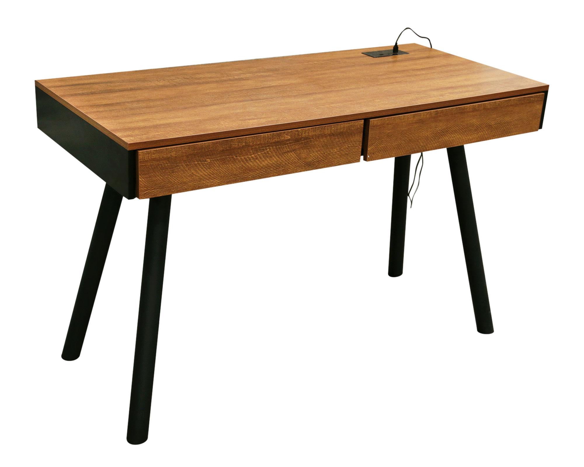 Escritorio 2 cajones con parlantes natural M+Design-1