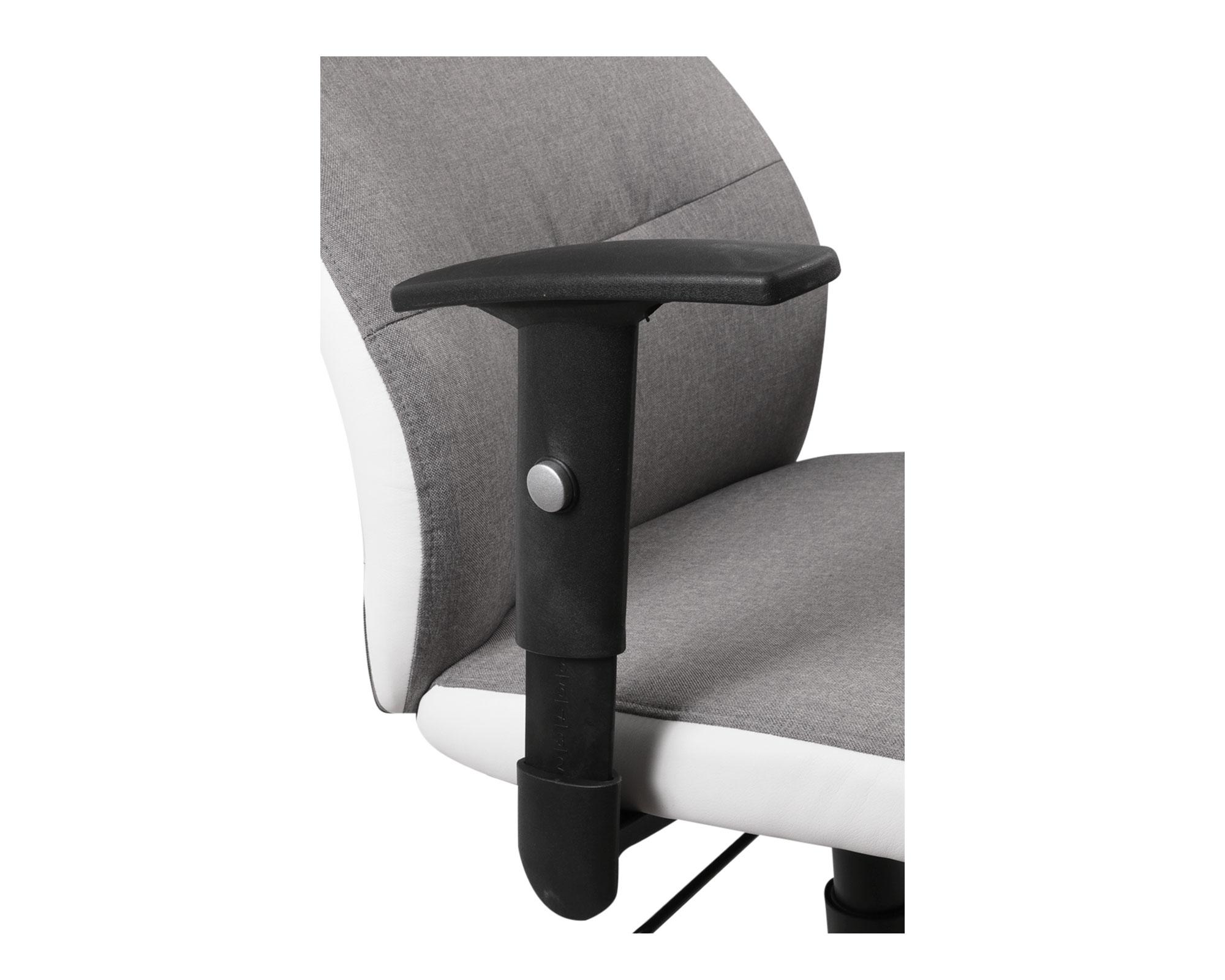 Silla de escritorio ejecutiva gris M+Design-2