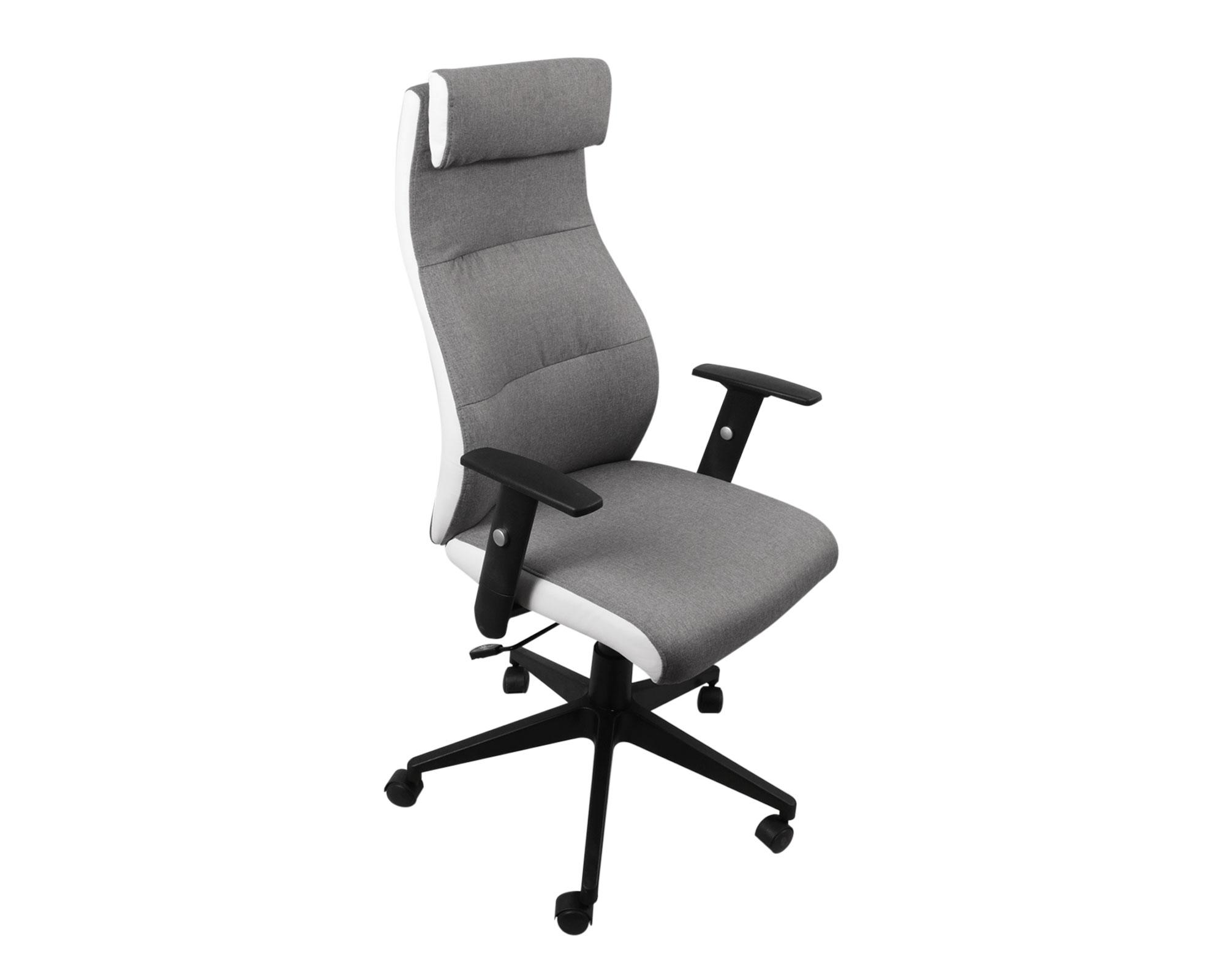 Silla de escritorio ejecutiva gris M+Design-1
