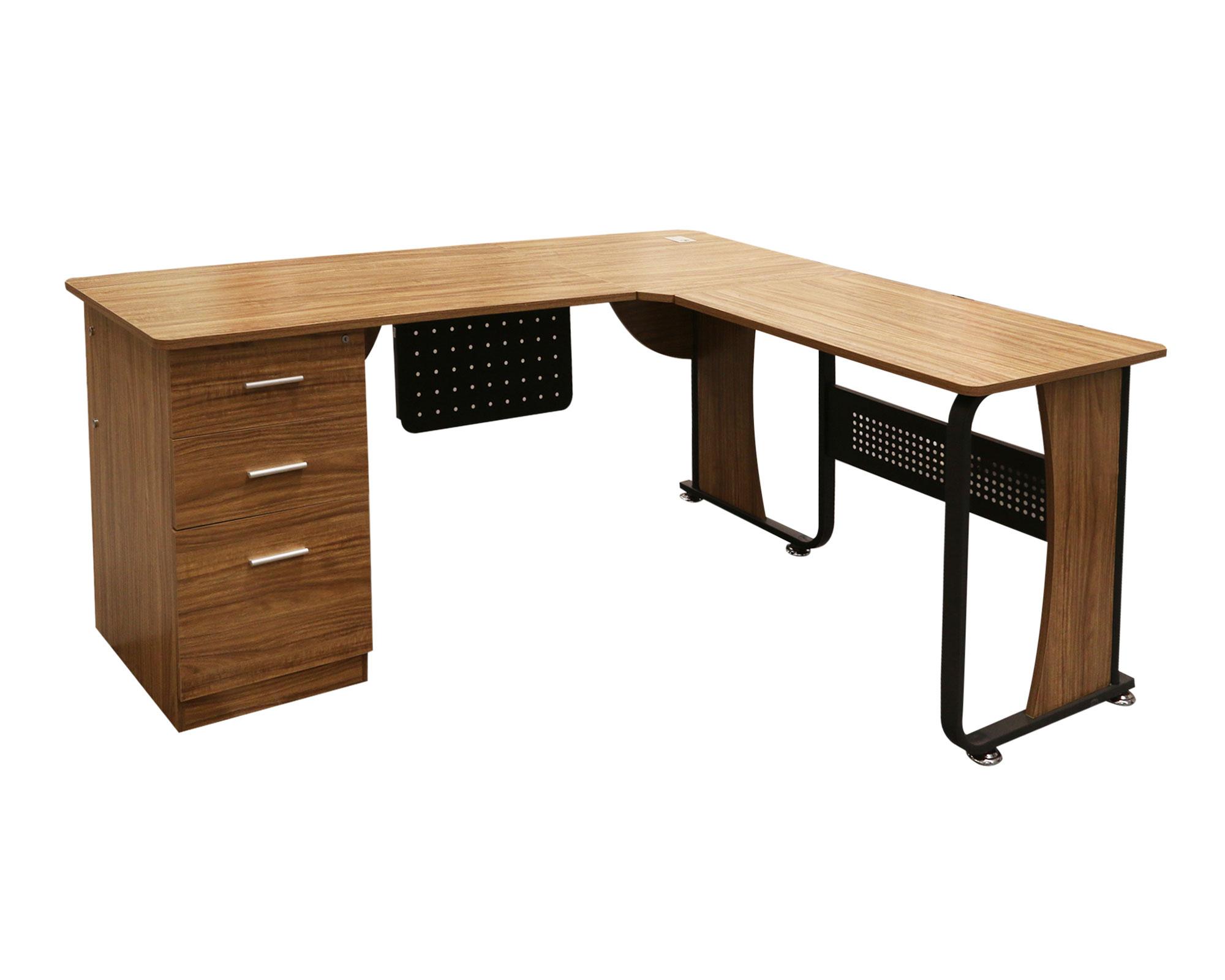 Escritorio esquinero 3 cajones natural M+Design-0