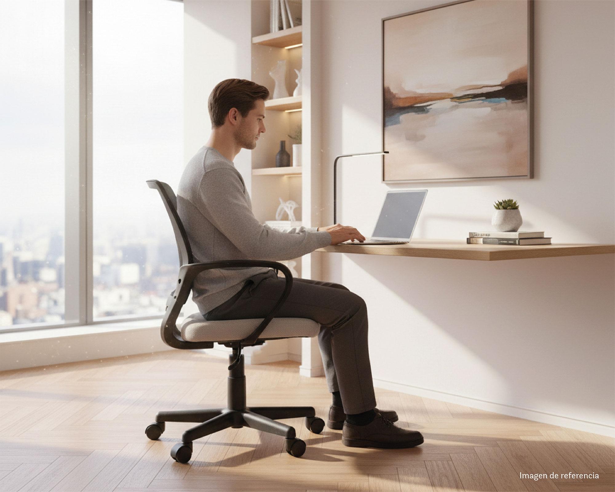 Silla de escritorio negro/gris M+Design-2